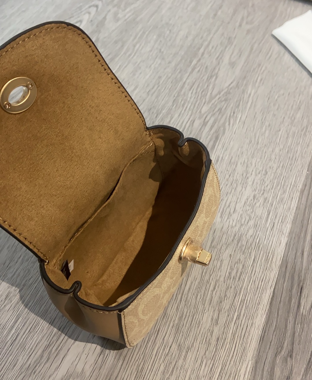Coach coach tumlock新款CZ018 CZ474老花logo拼色卡包 可可爱爱的链条员8小废包