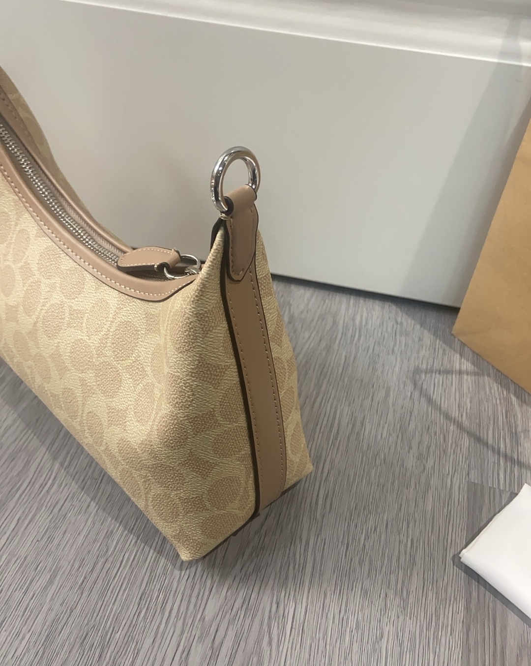 Coach Coach 2025NEW CAM26新品 抢先看 Juliet 焦糖色老花腋下斜
