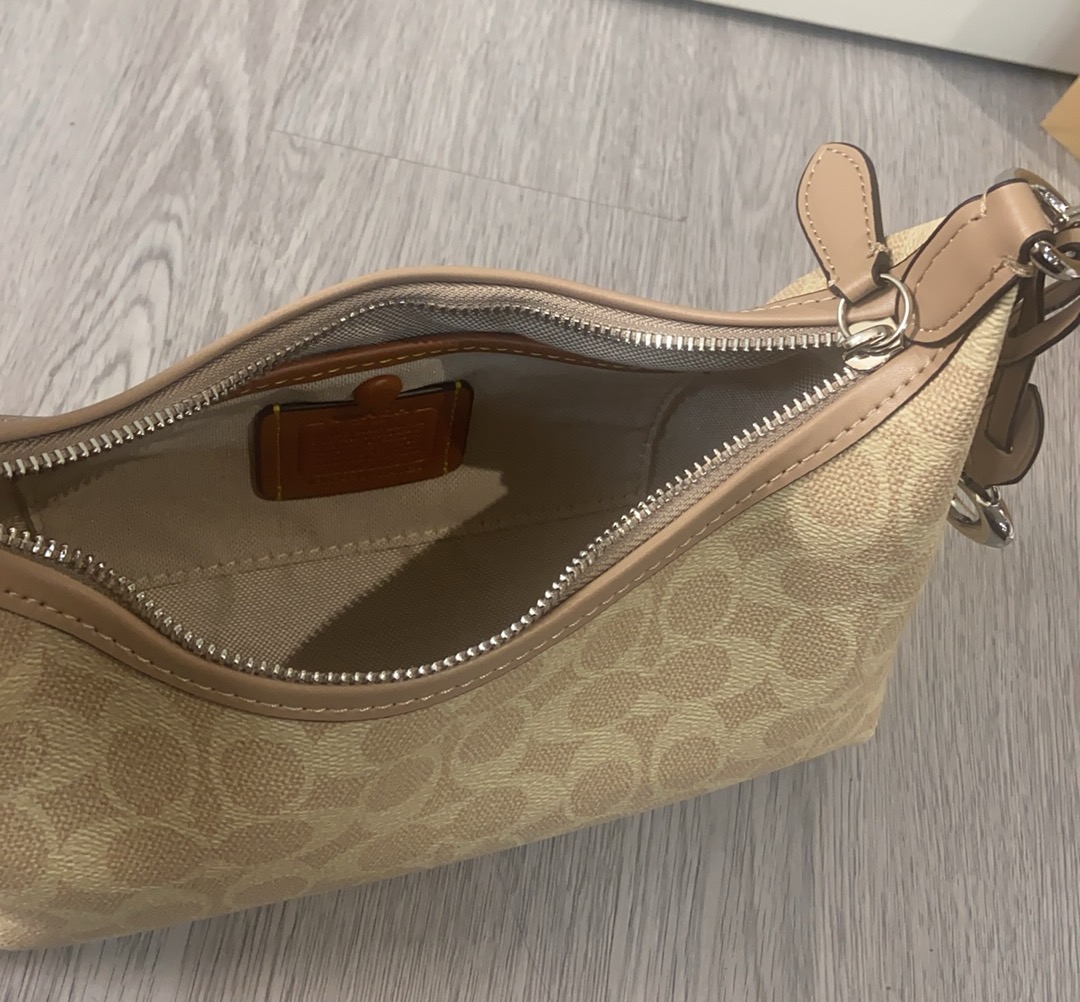 Coach Coach 2025NEW CAM26新品 抢先看 Juliet 焦糖色老花腋下斜