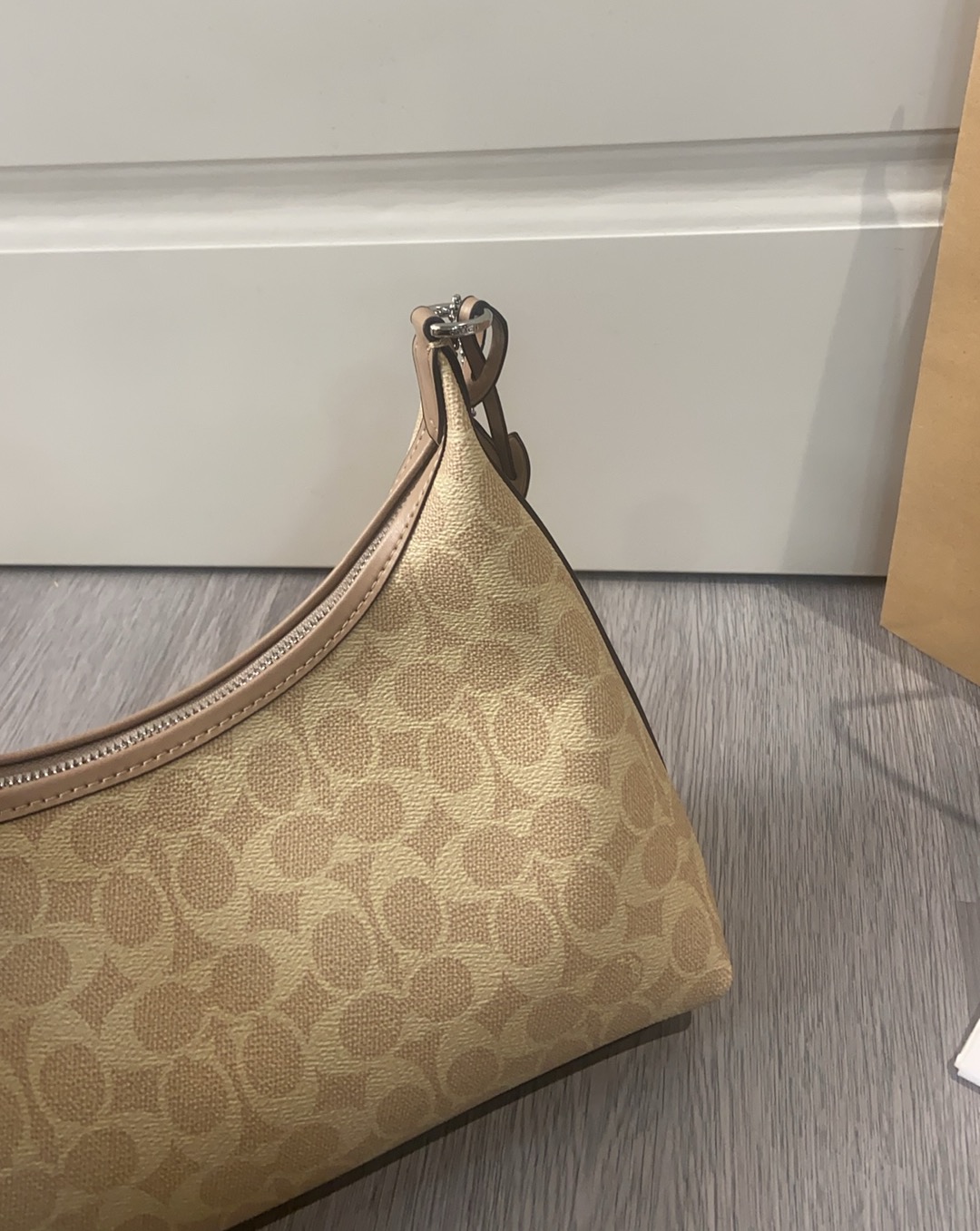 Coach Coach 2025NEW CAM23新品 抢先看 Juliet 焦糖色老花腋下斜