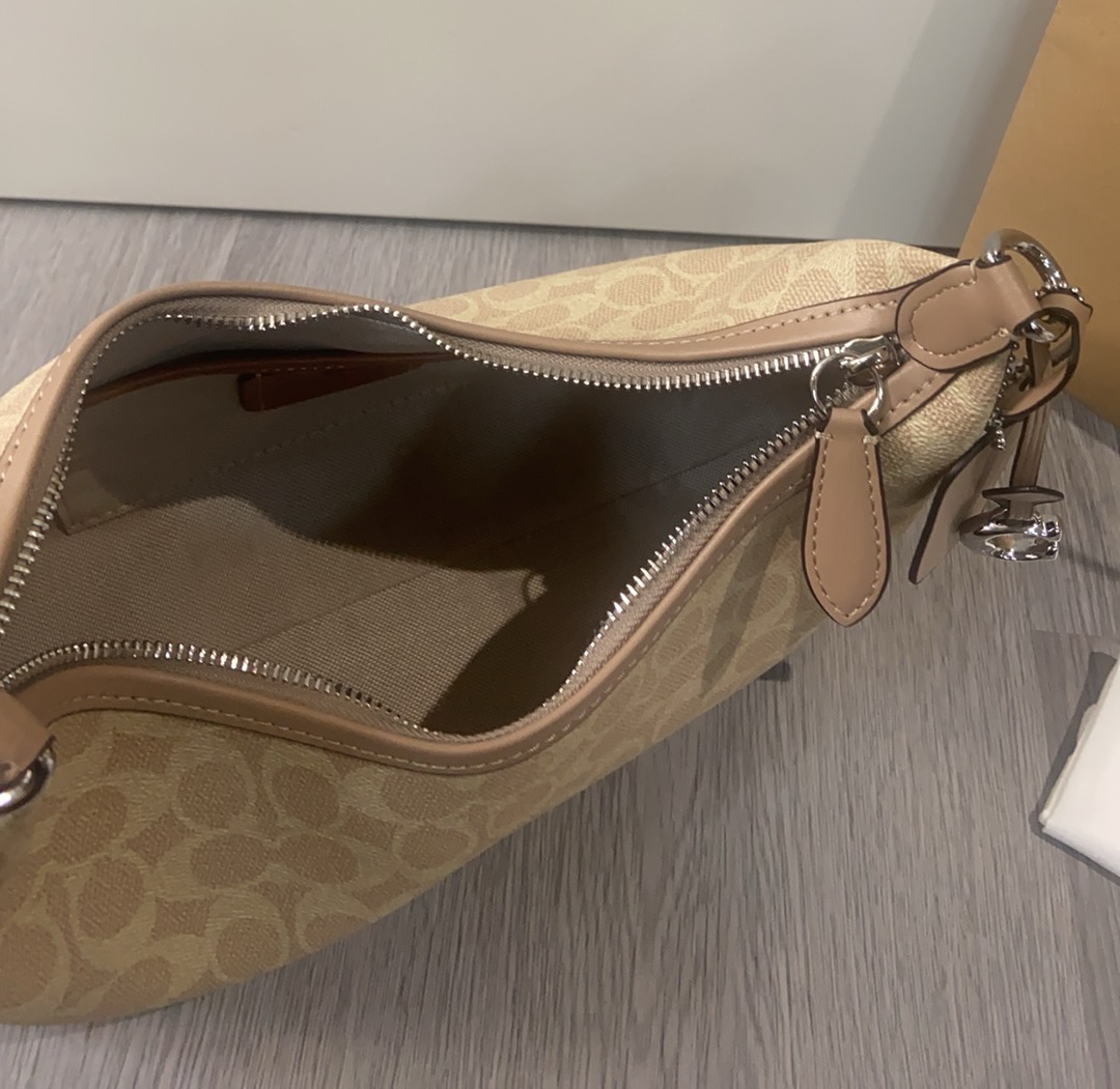 Coach Coach 2025NEW CAM23新品 抢先看 Juliet 焦糖色老花腋下斜