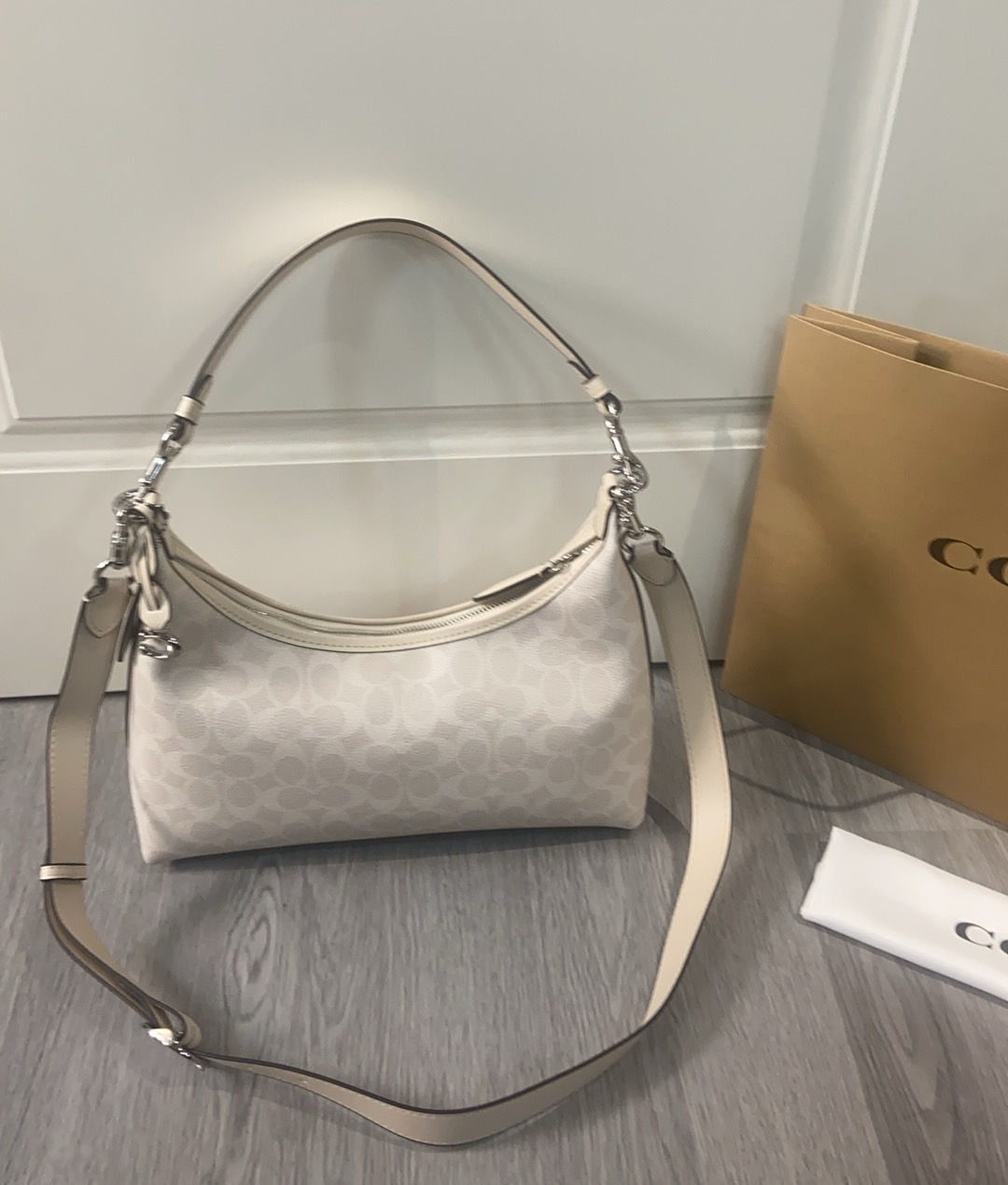 Coach Coach 2025NEW CAM23新品 抢先看 Juliet 焦糖色老花腋下斜