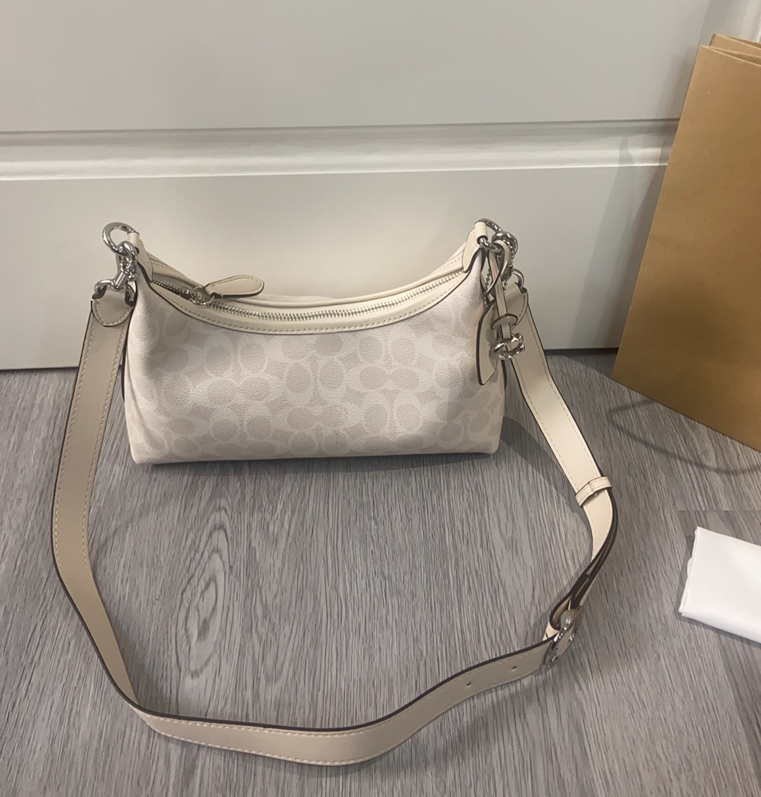 Coach Coach 2025NEW CAM26新品 抢先看 Juliet 焦糖色老花腋下斜