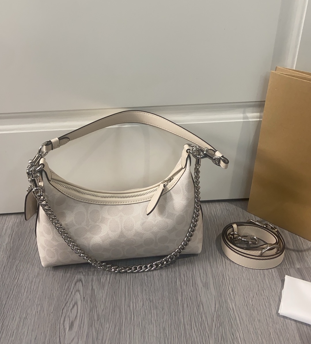 Coach Coach 2025NEW CAM26新品 抢先看 Juliet 焦糖色老花腋下斜