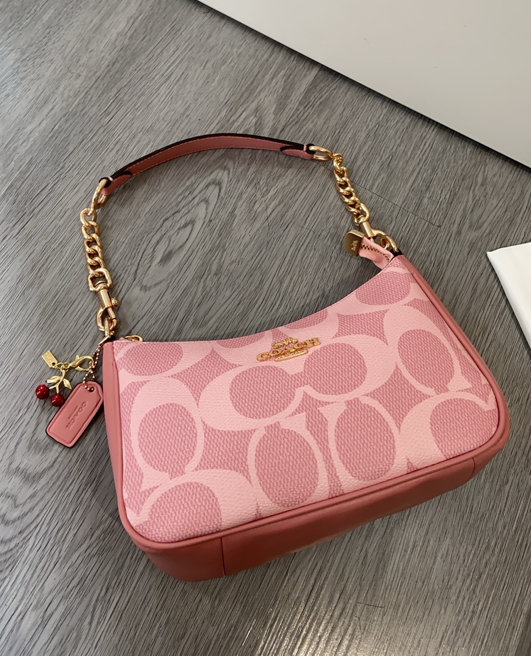 Coach COACH| 4月新品CAL51Teri樱花粉色少女 心春天没有心事，春天只顾花开蔻驰4月新品来啦~