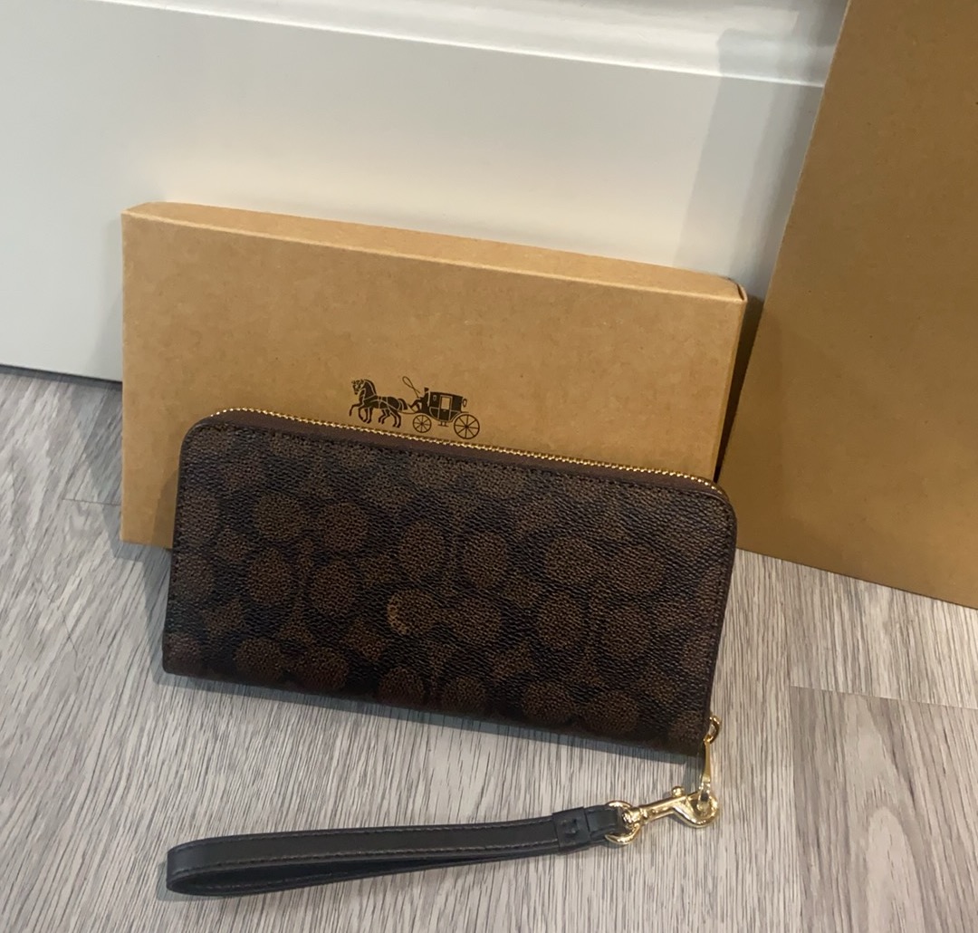 Coach COACH/蔻驰女钱包新款女士拉链钱夹青年长款带手绳，CW778 尺寸20.10.2