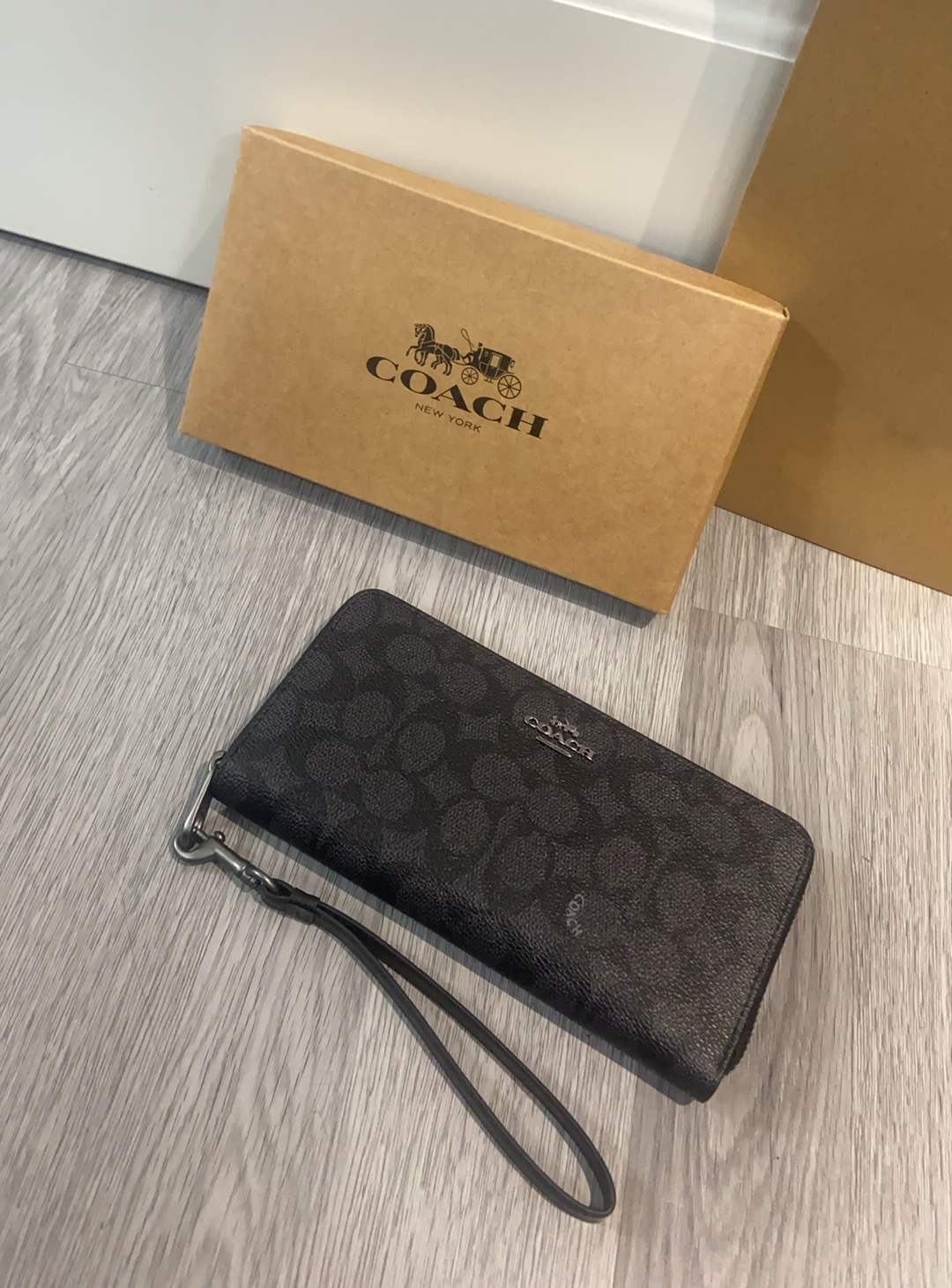 Coach COACH/蔻驰女钱包新款女士拉链钱夹青年长款带手绳，CW778 尺寸20.10.2