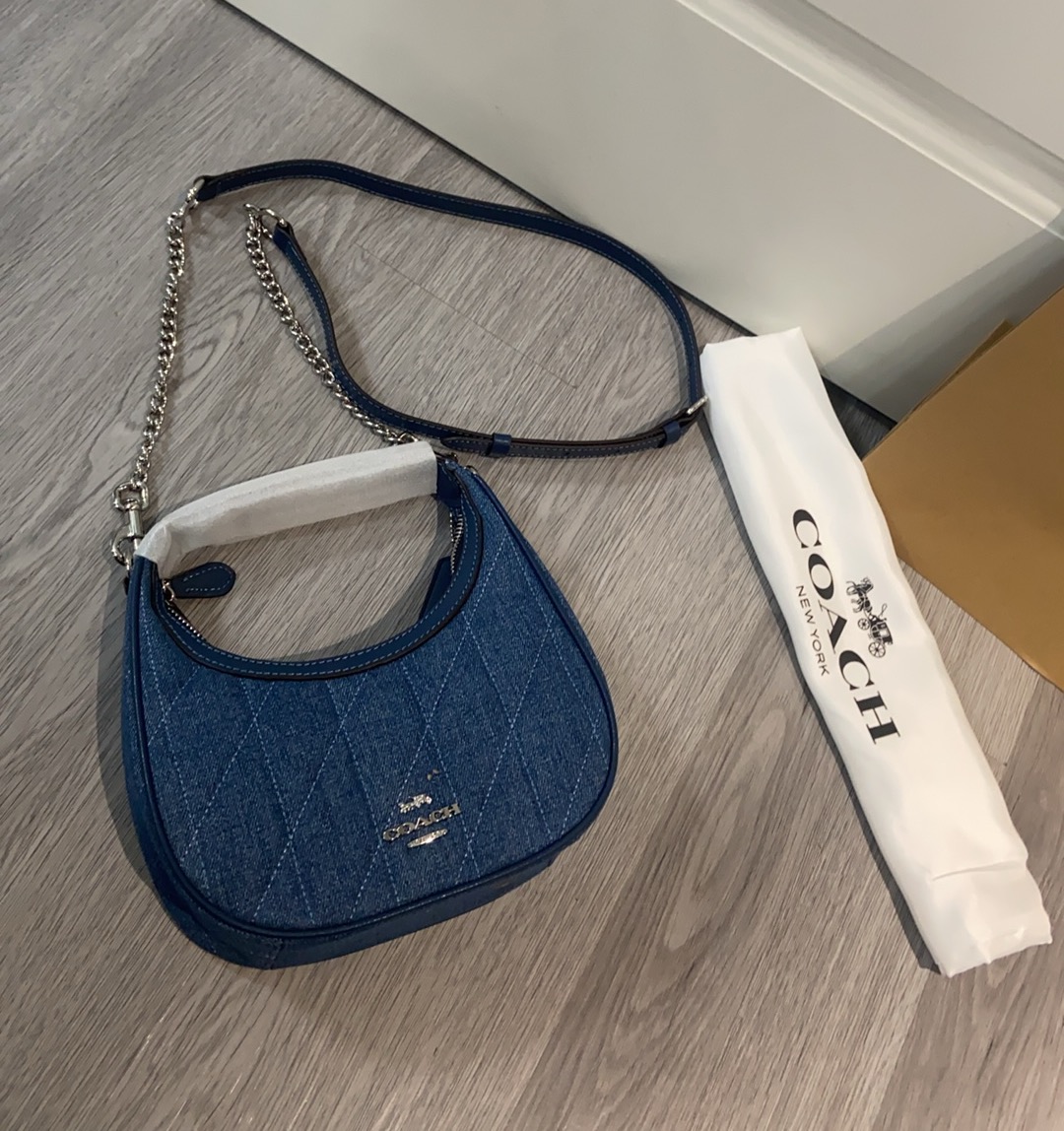 Coach Coach4月新品CAK89 Carmen最新牛仔丹宁布