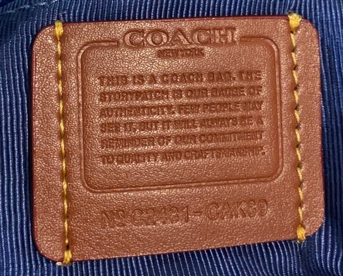 Coach Coach4月新品CAK89 Carmen最新牛仔丹宁布