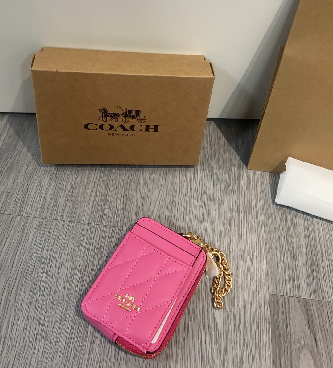 Coach Coach 9月新品 链条小卡包一共12个配色