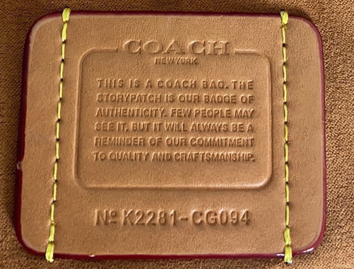 Coach ～Coach牛仔香布蕾 CG094 这只超酷香布蕾牛仔 soft tabby新款