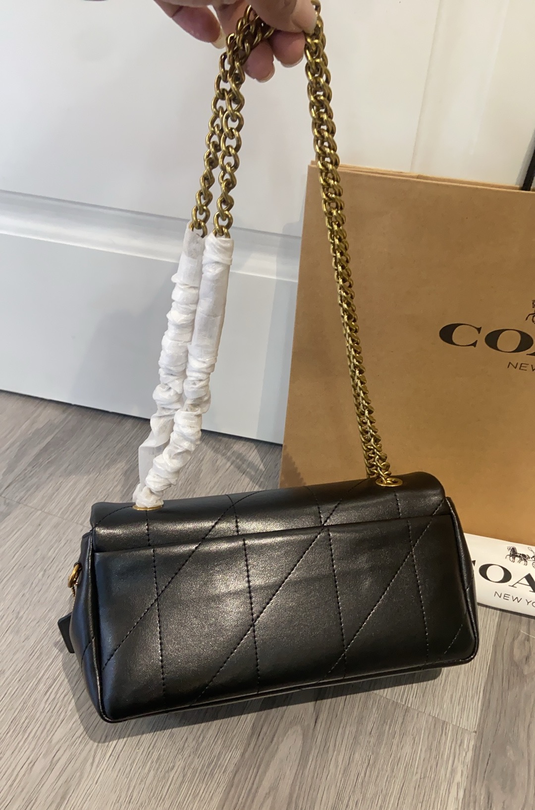 Coach Coach CCW83新款羊皮Quilted