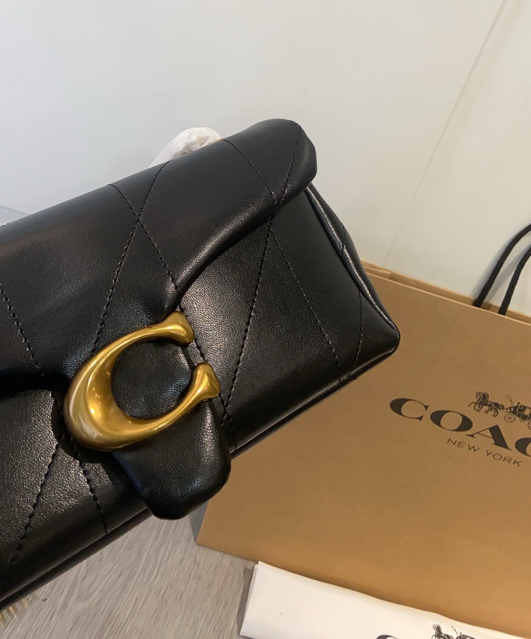Coach Coach CCW83新款羊皮Quilted