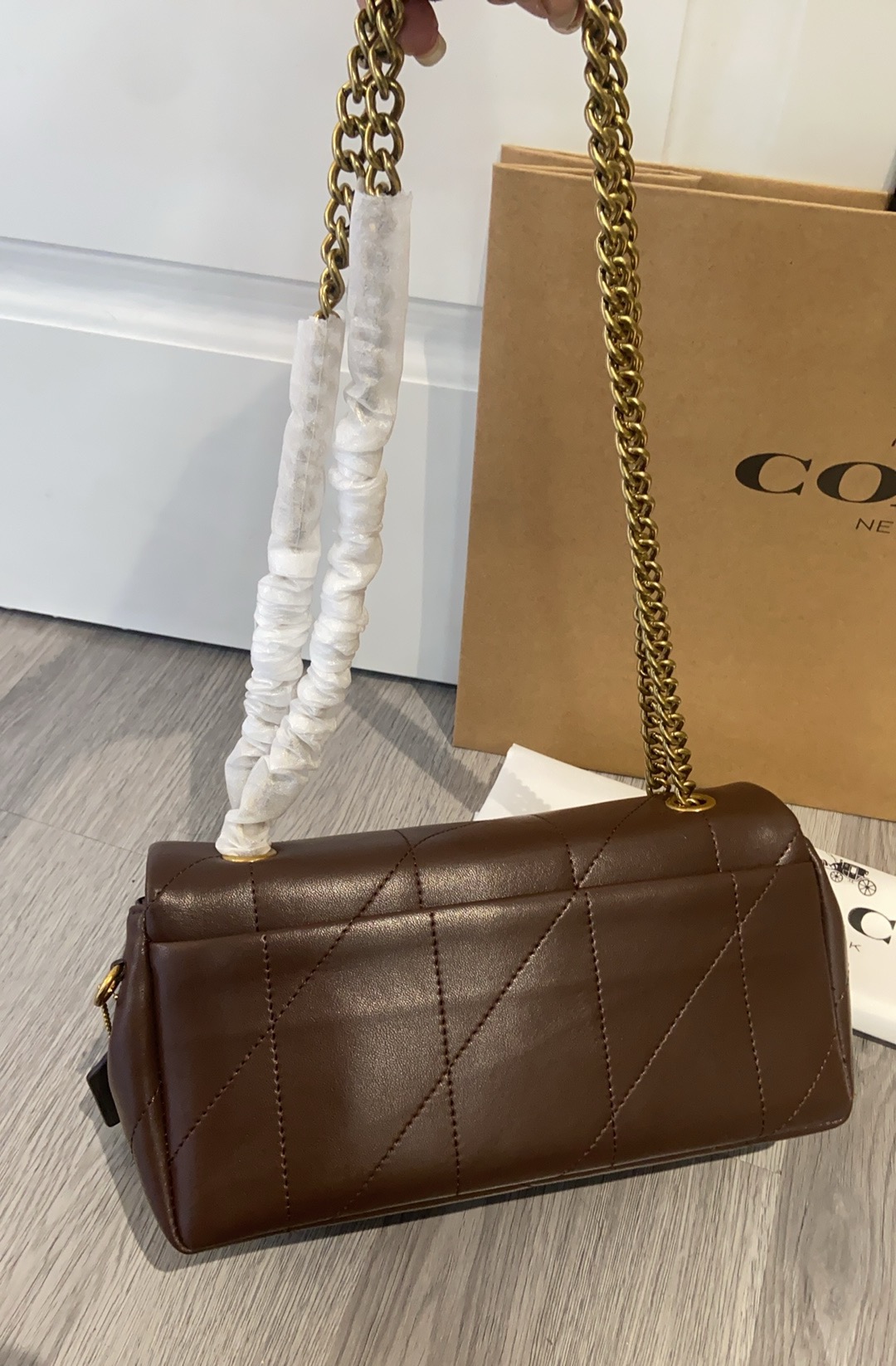 Coach Coach CCW83新款羊皮Quilted