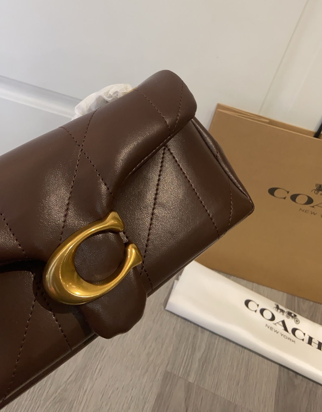 Coach Coach CCW83新款羊皮Quilted