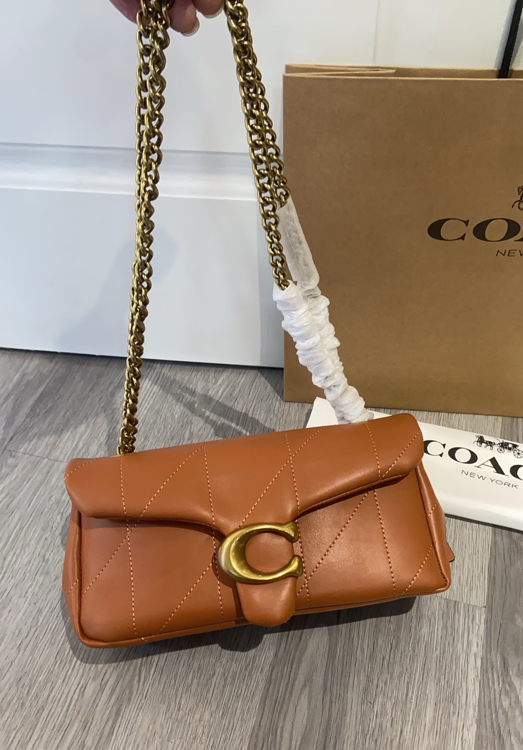 Coach Coach CCW83新款羊皮Quilted
