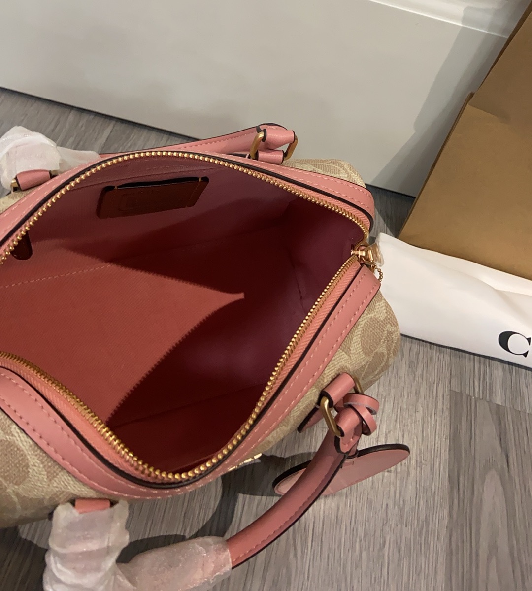 Coach COACH|新款樱花粉cea18 cDB21 Rowan波士顿温柔又嗲的小波士顿