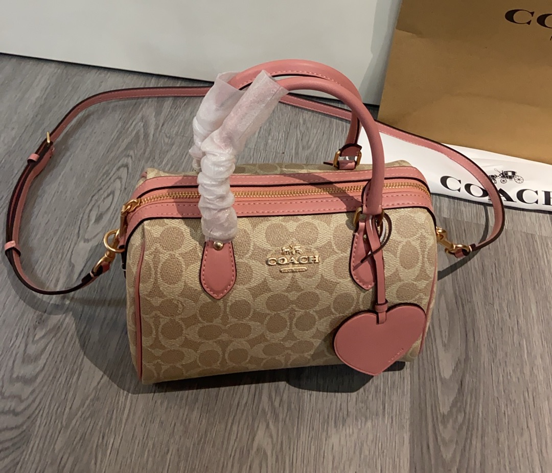 Coach COACH|新款樱花粉cea18 cDB21 Rowan波士顿温柔又嗲的小波士顿