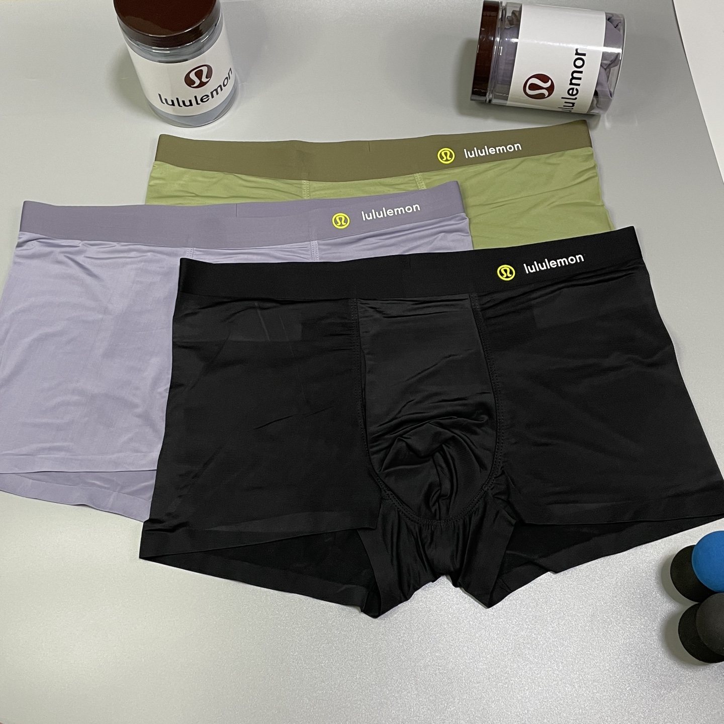 🔥🔥🌾新品！lululemon男士内裤！ 外贸公司合作订单，经典立体硅胶logo印标 轻薄透设计，采用进