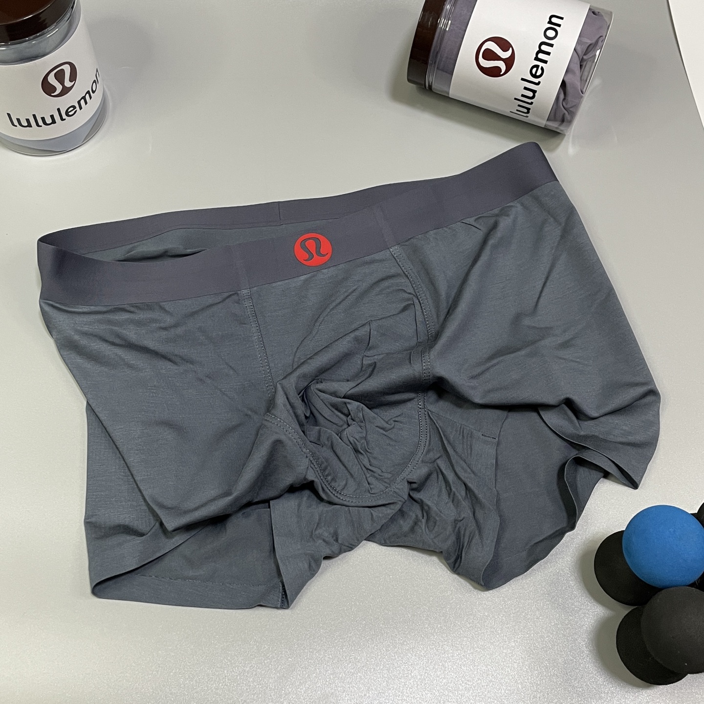 🔥🔥🔥专柜新品！lululemon时尚男士内裤！ 外贸公司合作订单，经典立体lougo印标 轻薄透设计，