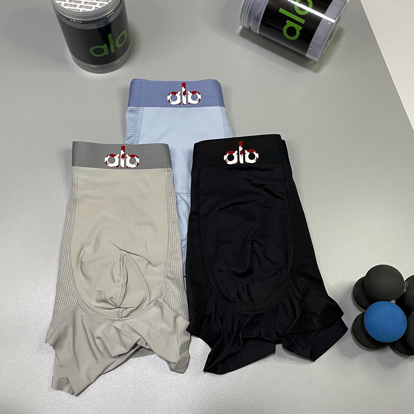 🔥🔥🔥新品！alo男士内裤！ 外贸公司合作订单，经典立体硅胶logo印标 轻薄透设计，采用进口冰丝轻薄透