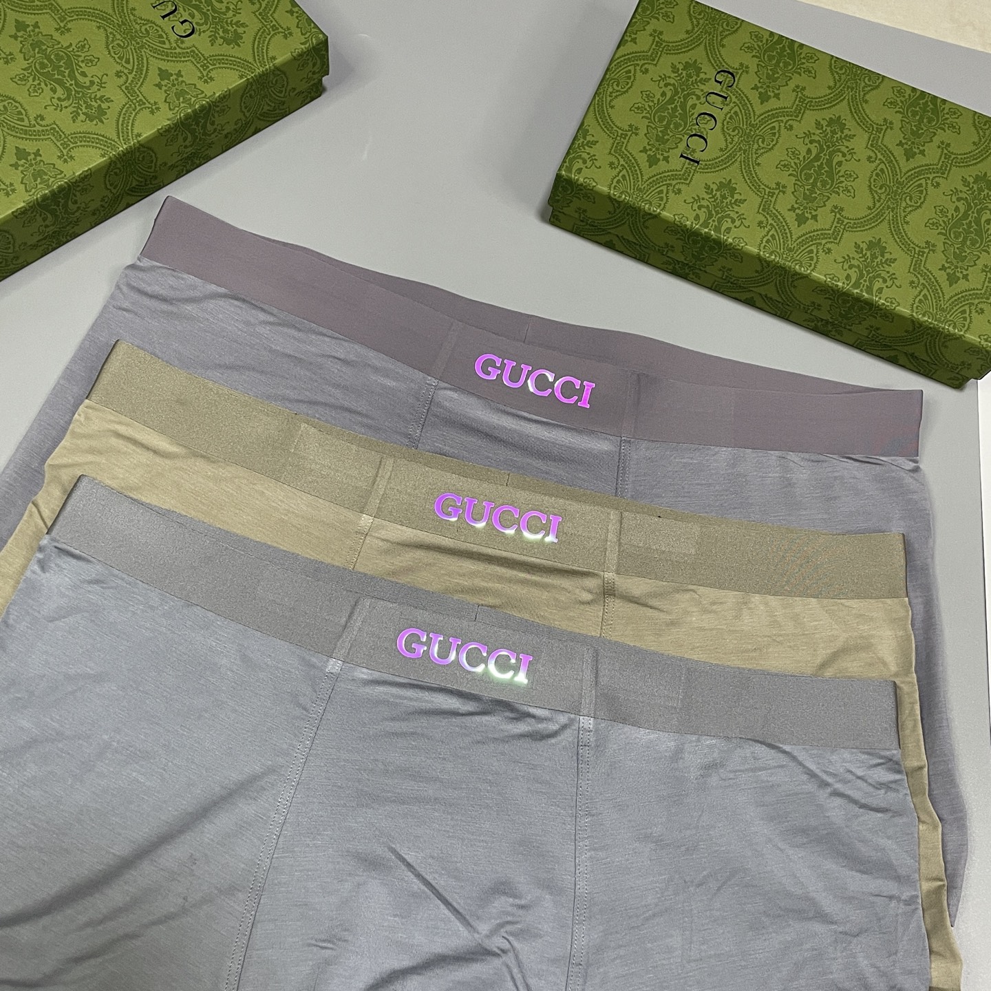 🔥🔥🔥新品！CUCCI时尚男士内裤！ 外贸公司合作订单，经典立体幻彩logo印标 轻薄透设计，采用进口轻