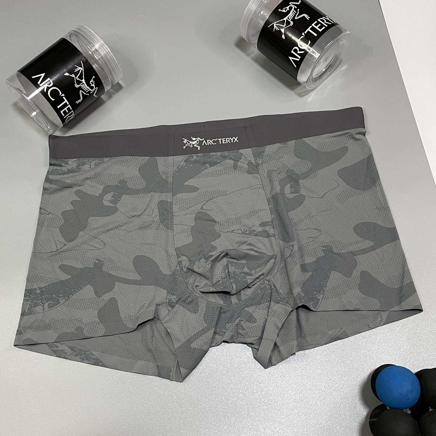 🔥🔥🔥新品！始祖鸟男士内裤！ 外贸公司合作订单，经典立体硅胶logo印标 轻薄透设计，采用进口冰丝轻薄透