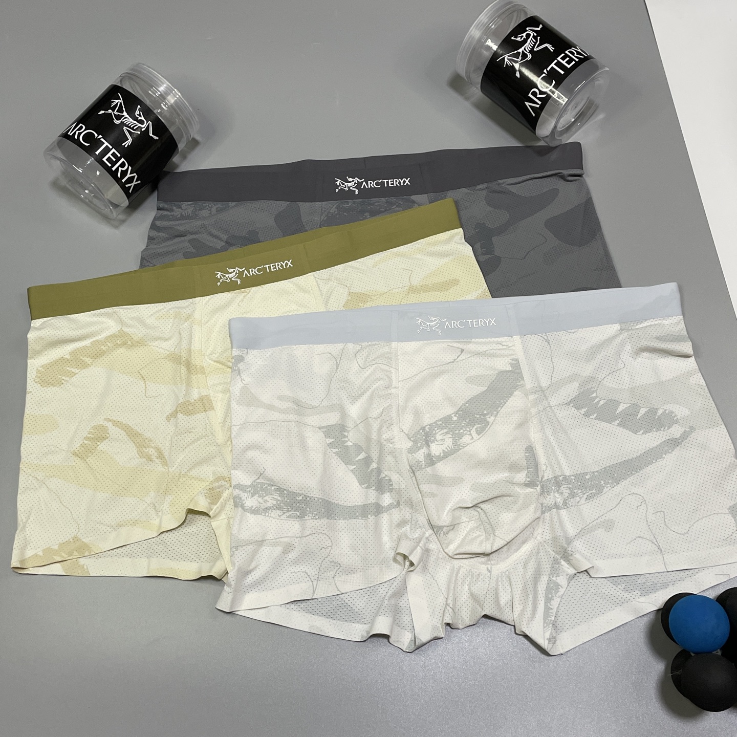 🔥🔥🔥新品！始祖鸟男士内裤！ 外贸公司合作订单，经典立体硅胶logo印标 轻薄透设计，采用进口冰丝轻薄透