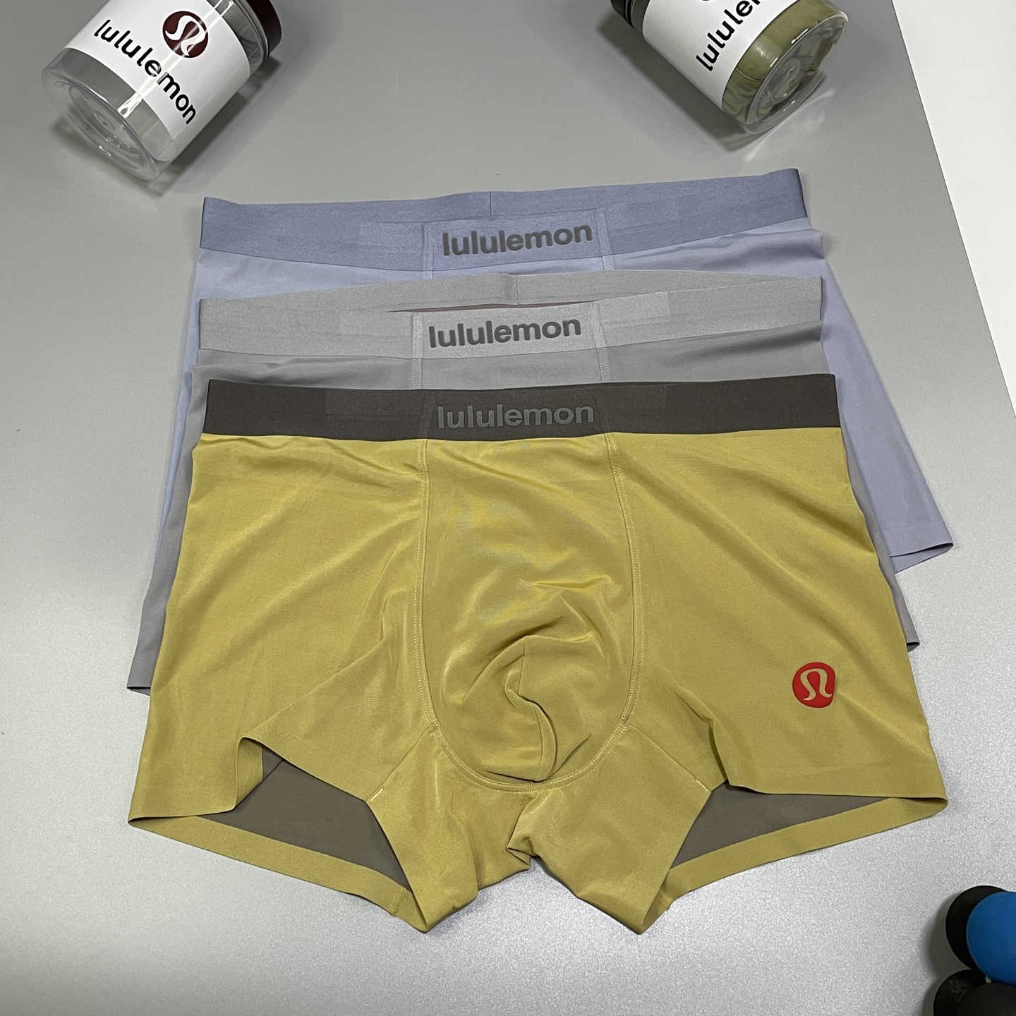 新品！lululemon男士内裤！ 外贸公司合作订单，经典立体发泡logo印标 轻薄透设计，采用进口双面