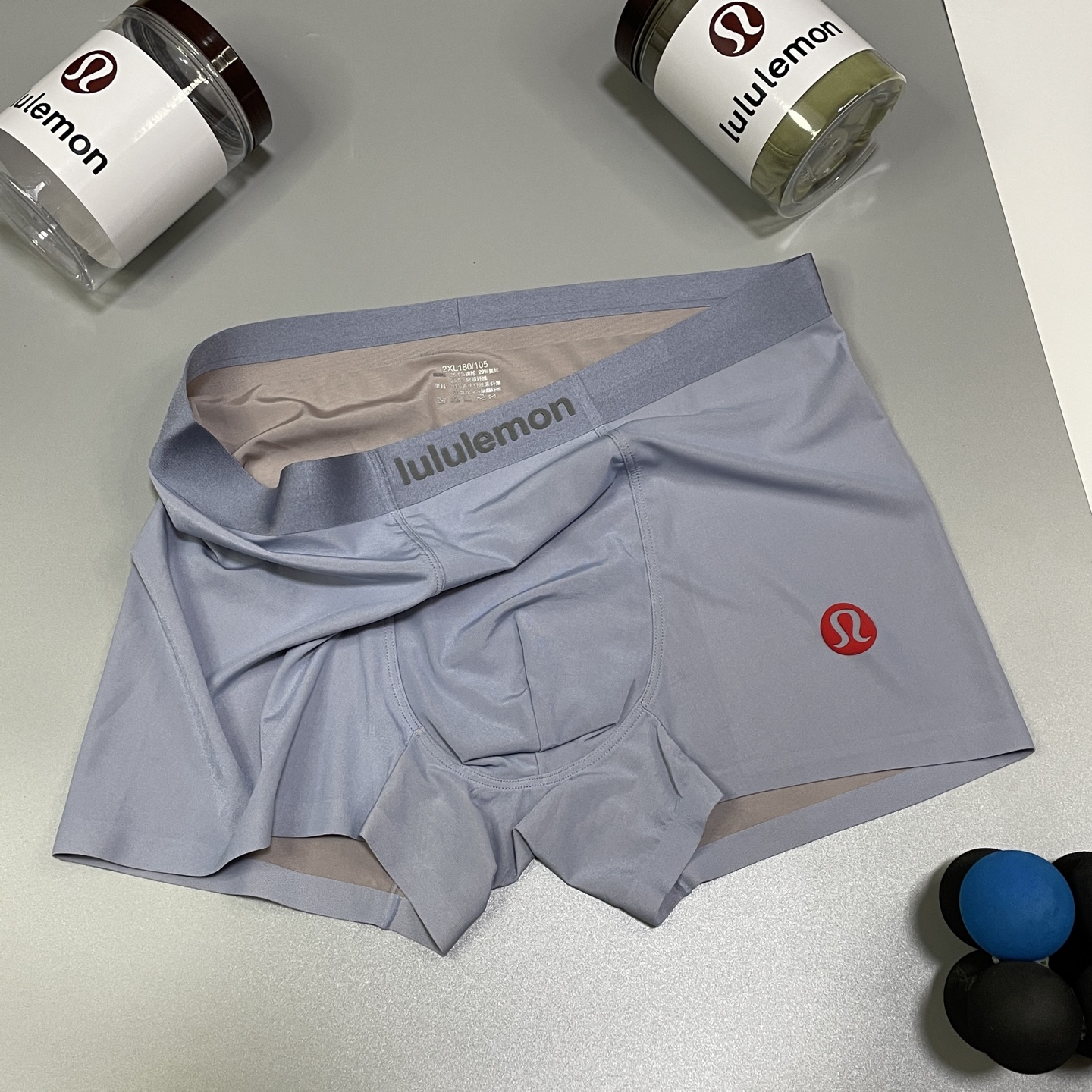 新品！lululemon男士内裤！ 外贸公司合作订单，经典立体发泡logo印标 轻薄透设计，采用进口双面