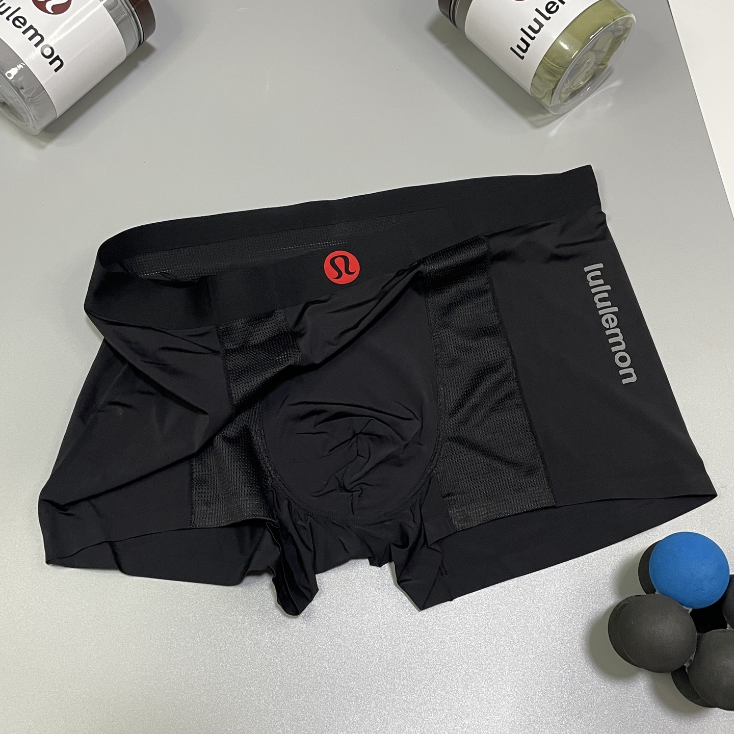 🔥🔥🔥新品！lululemon男士内裤！ 外贸公司合作订单，经典立体发泡logo印标 轻薄透设计，采用进