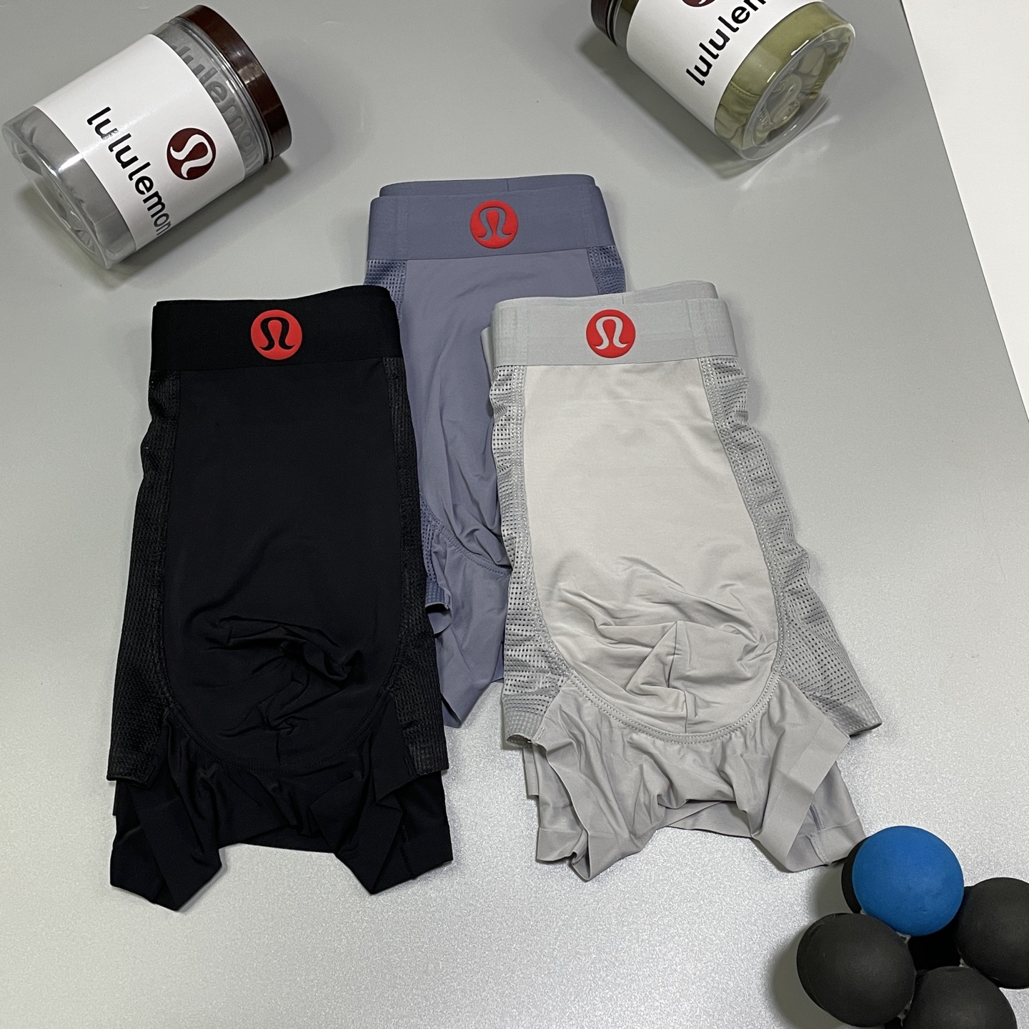 🔥🔥🔥新品！lululemon男士内裤！ 外贸公司合作订单，经典立体发泡logo印标 轻薄透设计，采用进