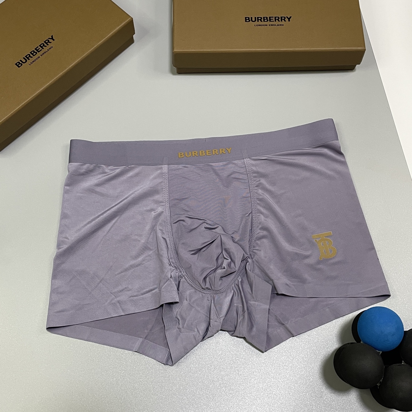 🔥🔥🔥新品！巴宝莉男士内裤！ 外贸公司合作订单，经典立体硅胶logo印标 轻薄透设计，采用进口冰丝轻薄透