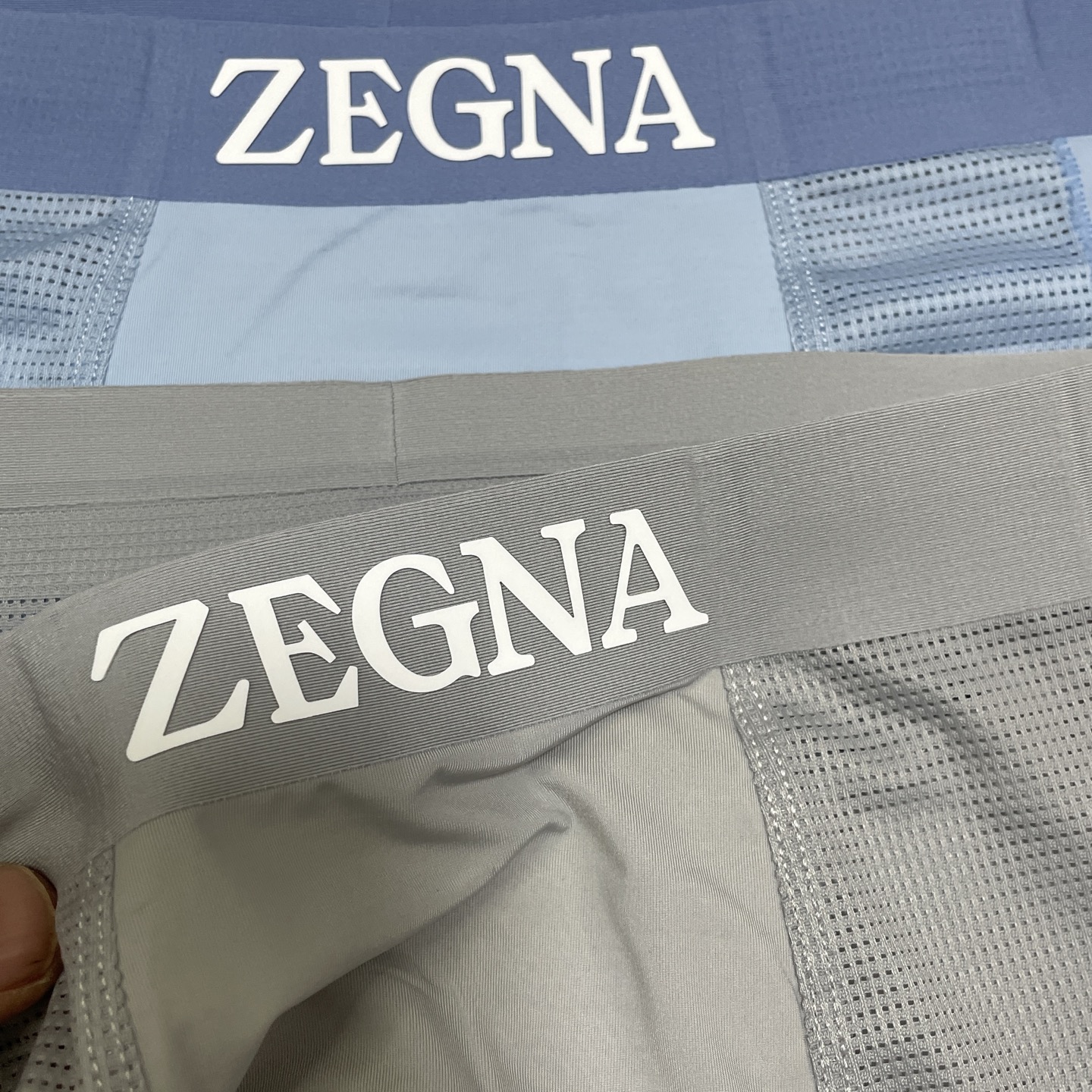 🔥🔥🔥 新品 杰尼亚男士内裤！ 外贸公司合作订单，经典立体硅胶logo印标 轻薄透设计，采用进口冰丝轻薄