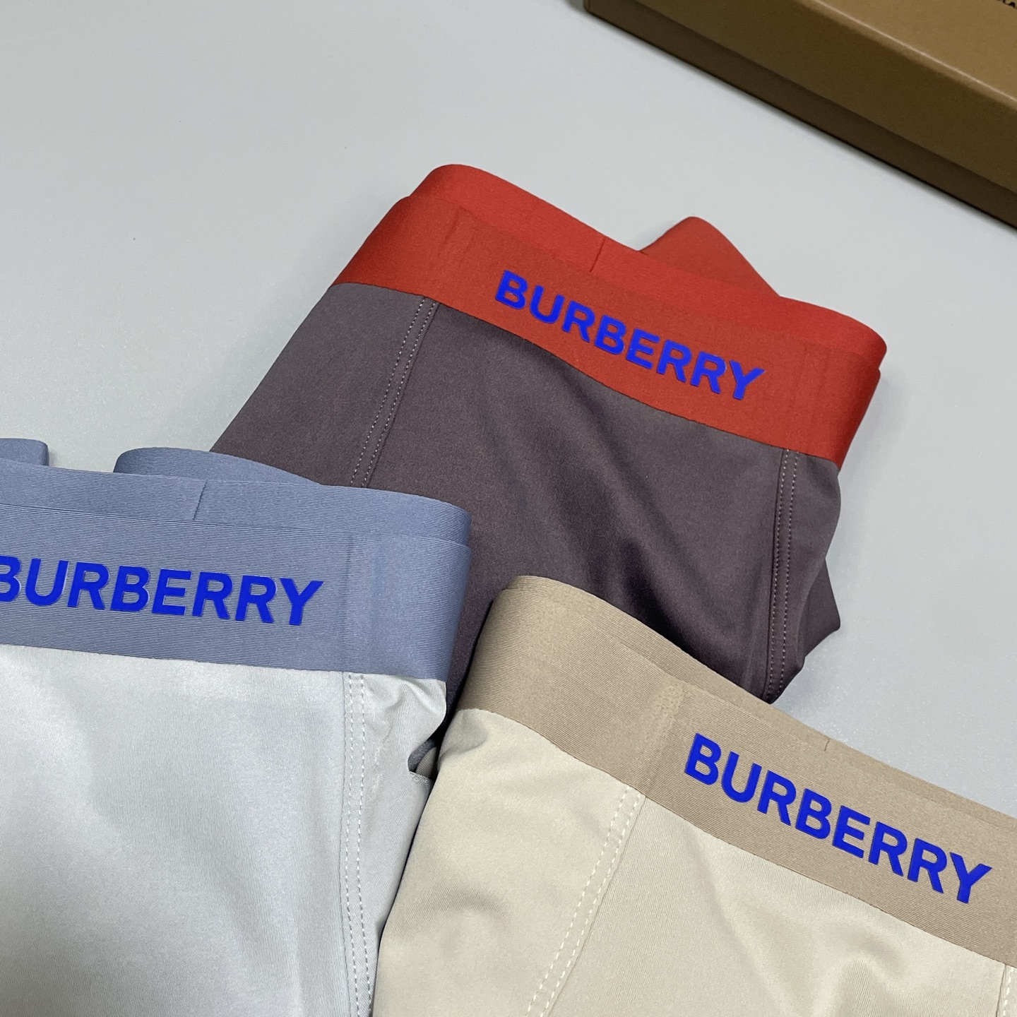 🔥🔥🔥专柜新品！巴宝莉时尚男士内裤！ 外贸公司合作订单，经典立体硅胶lougo印标，轻薄透设计，采用进口