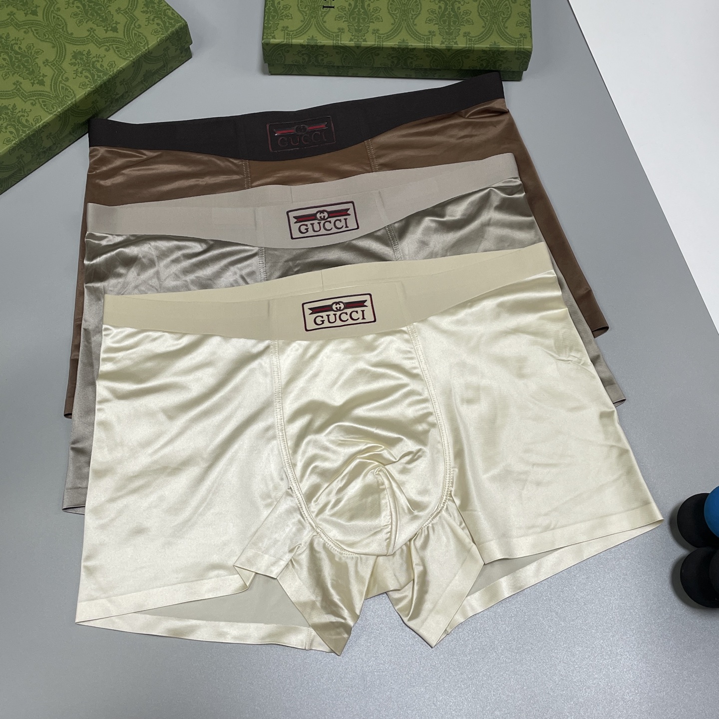 🔥🔥🔥新品！古琦GUCCI男士内裤！ 外贸公司合作订单，经典立体硅胶logo印标 轻薄透设计，采用进口桑