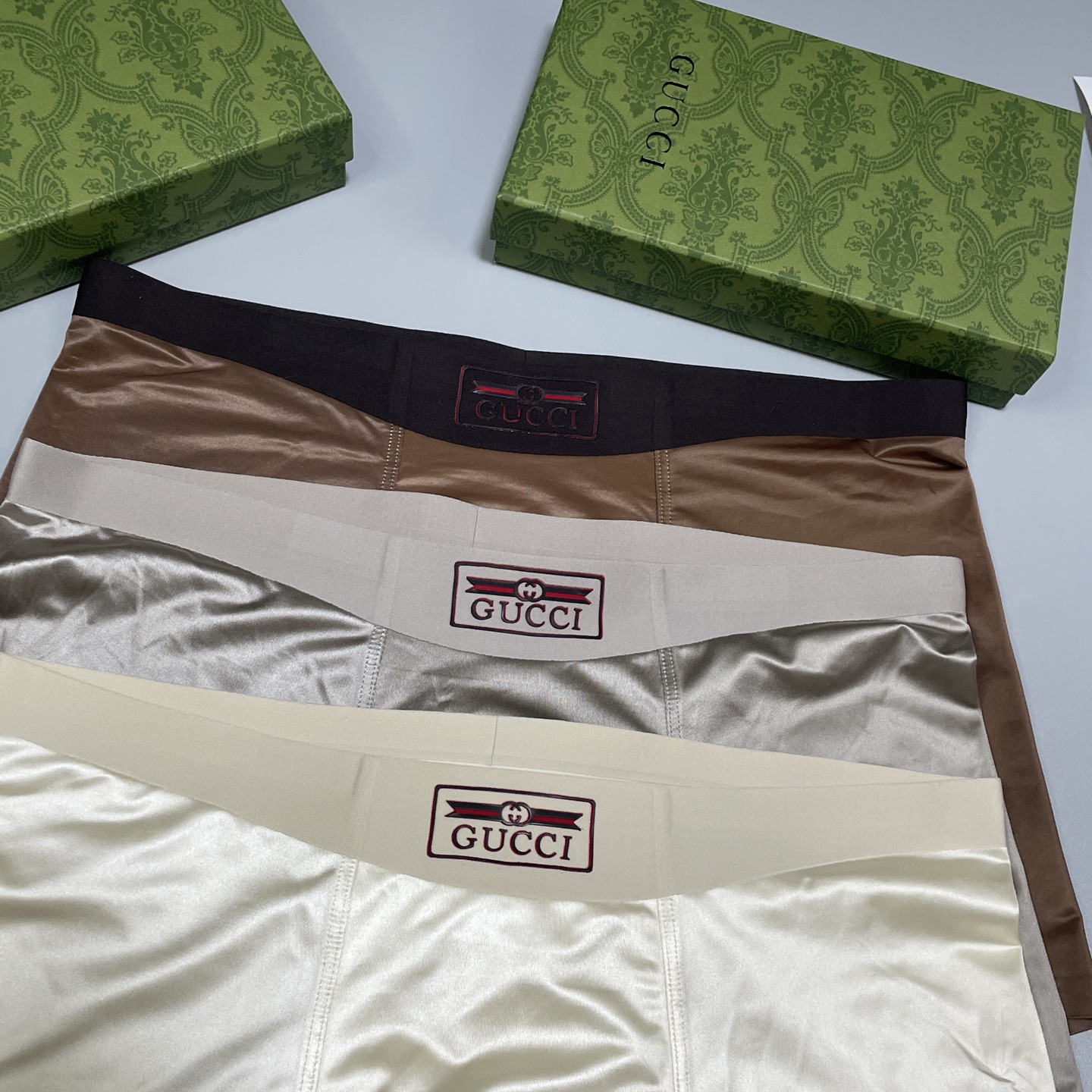 🔥🔥🔥新品！古琦GUCCI男士内裤！ 外贸公司合作订单，经典立体硅胶logo印标 轻薄透设计，采用进口桑