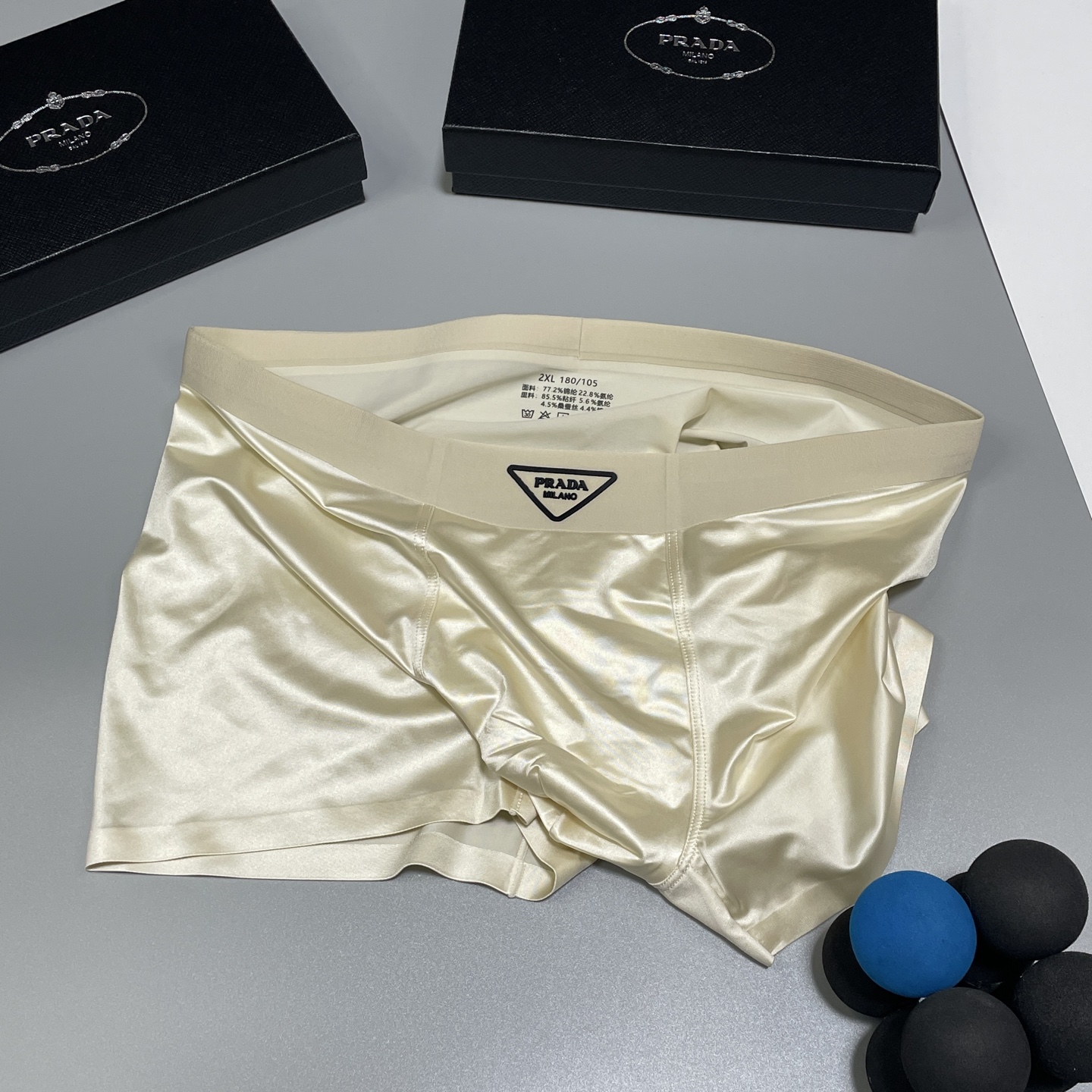🔥🔥🔥新品！普拉达PRADA男士内裤！ 外贸公司合作订单，经典立体硅胶logo印标 轻薄透设计，采用进口