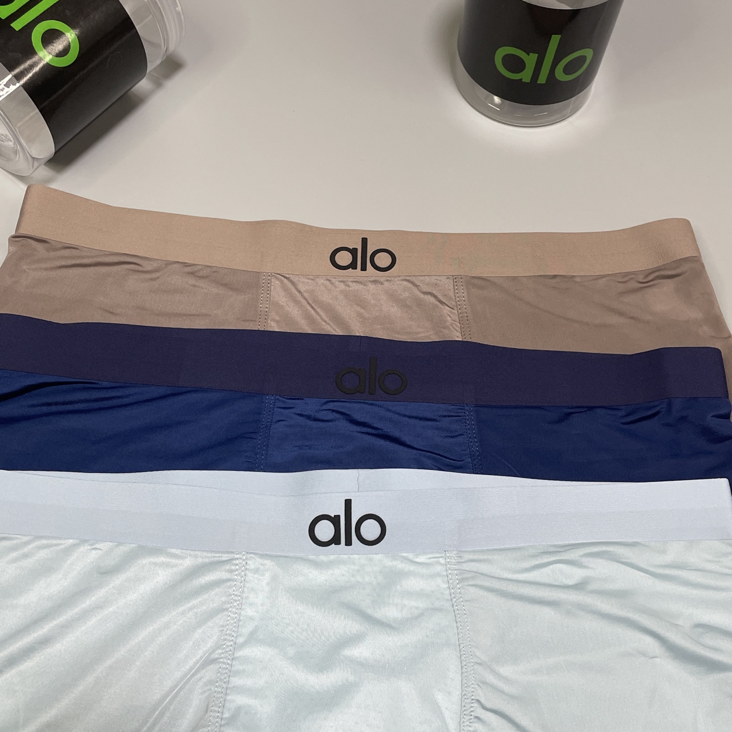 🔥🔥🔥 新品alo男士内裤！ 外贸公司合作订单，经典立体硅胶logo印标 轻薄透设计，采用进口冰丝轻薄透