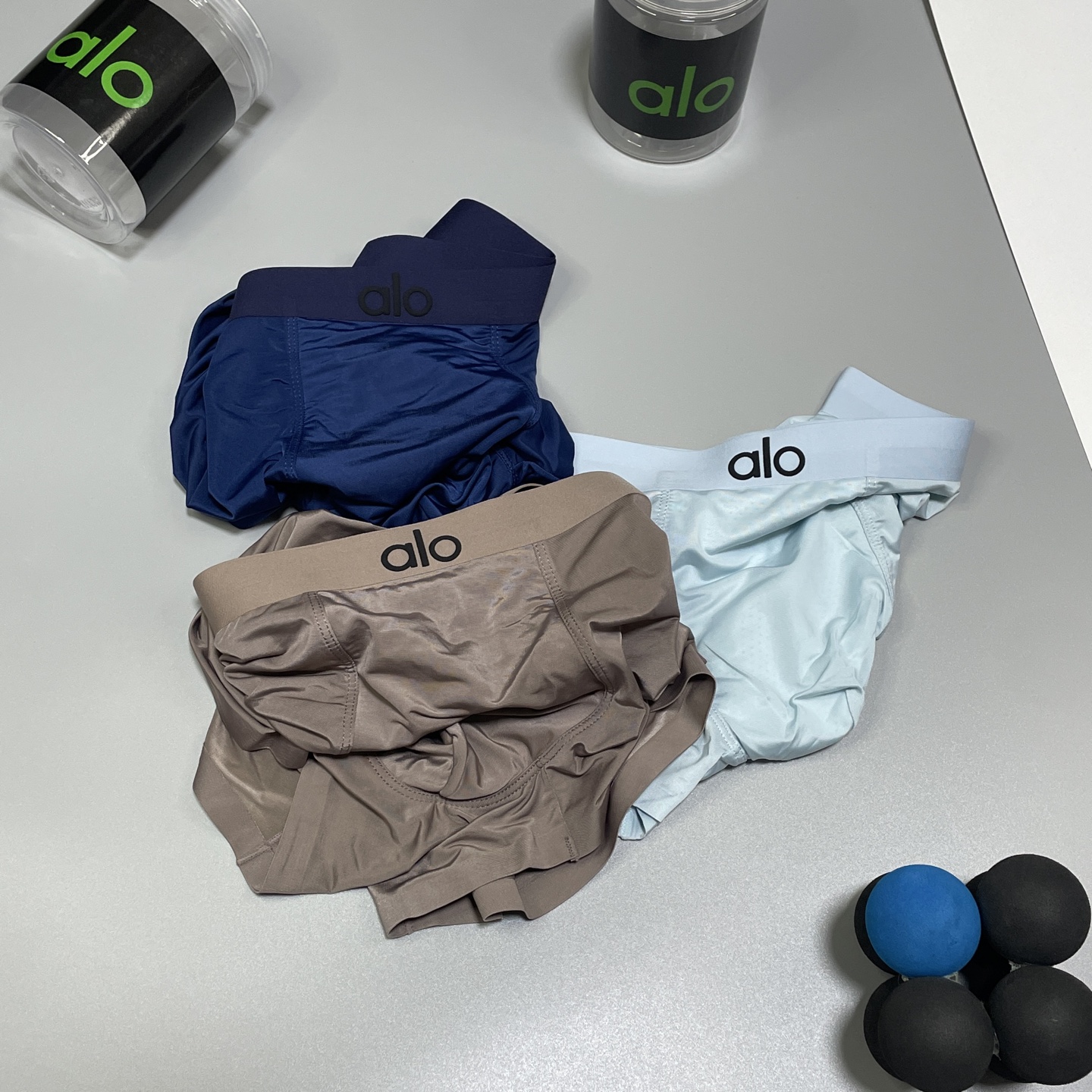 🔥🔥🔥 新品alo男士内裤！ 外贸公司合作订单，经典立体硅胶logo印标 轻薄透设计，采用进口冰丝轻薄透