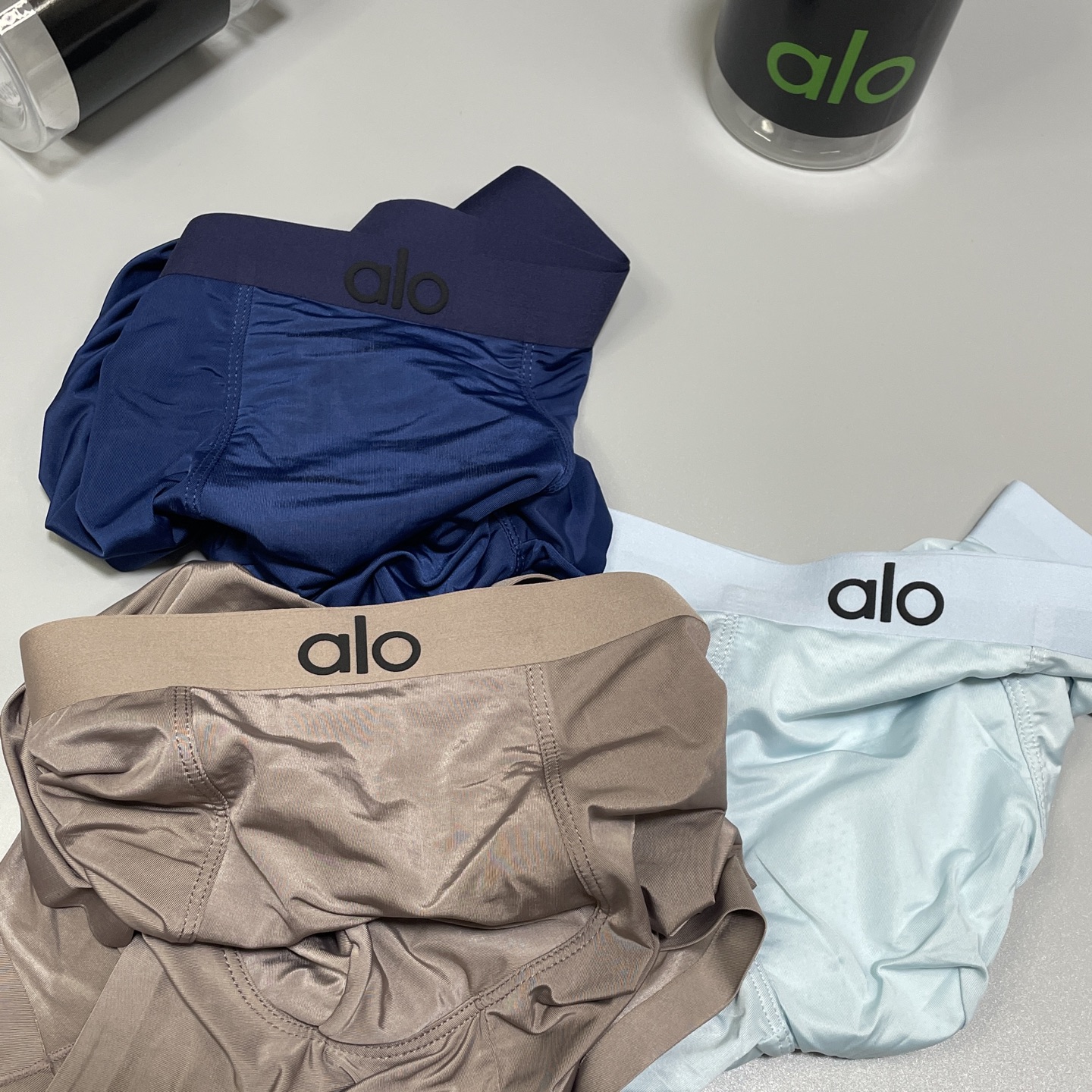 🔥🔥🔥 新品alo男士内裤！ 外贸公司合作订单，经典立体硅胶logo印标 轻薄透设计，采用进口冰丝轻薄透