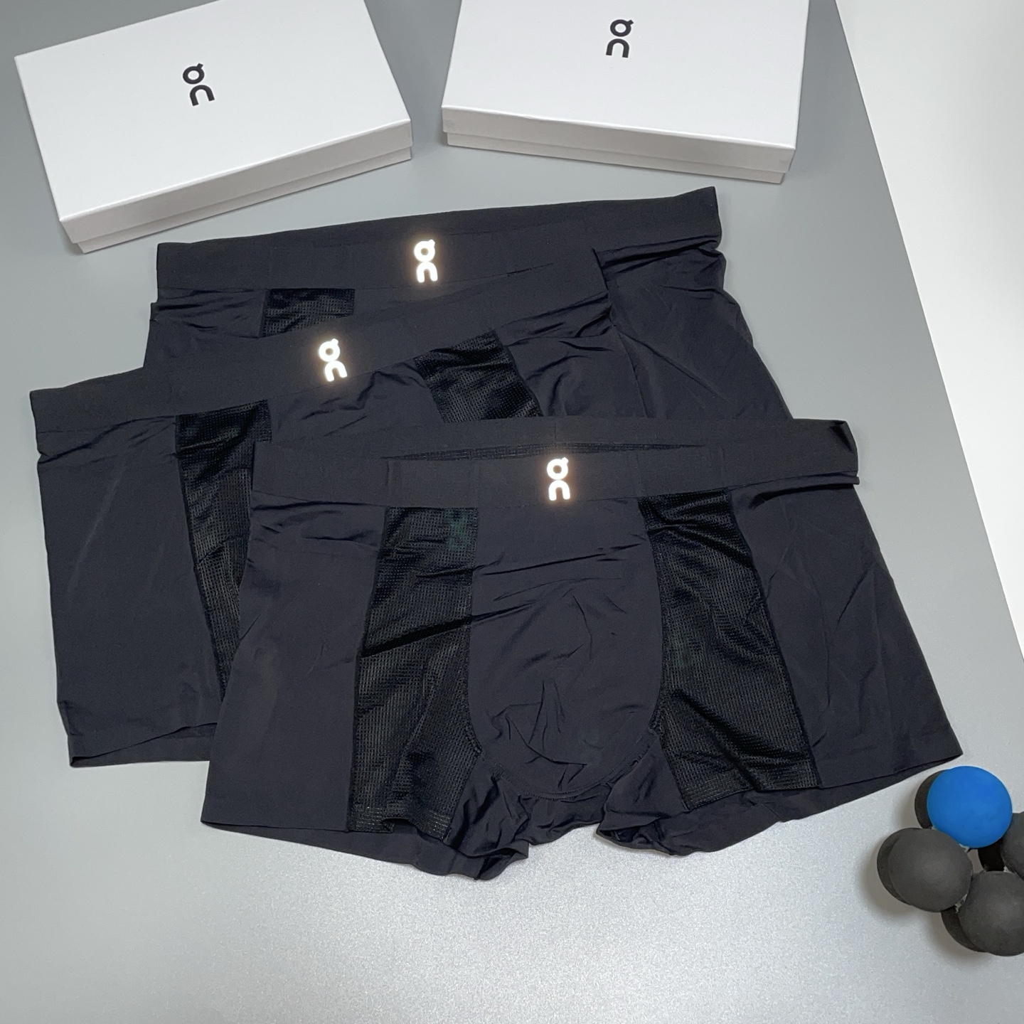 🔥🔥🔥新品！On昂跑 男士内裤！ 外贸公司合作订单，经典立体荧光logo印标 轻薄透设计，采用进口双面冰