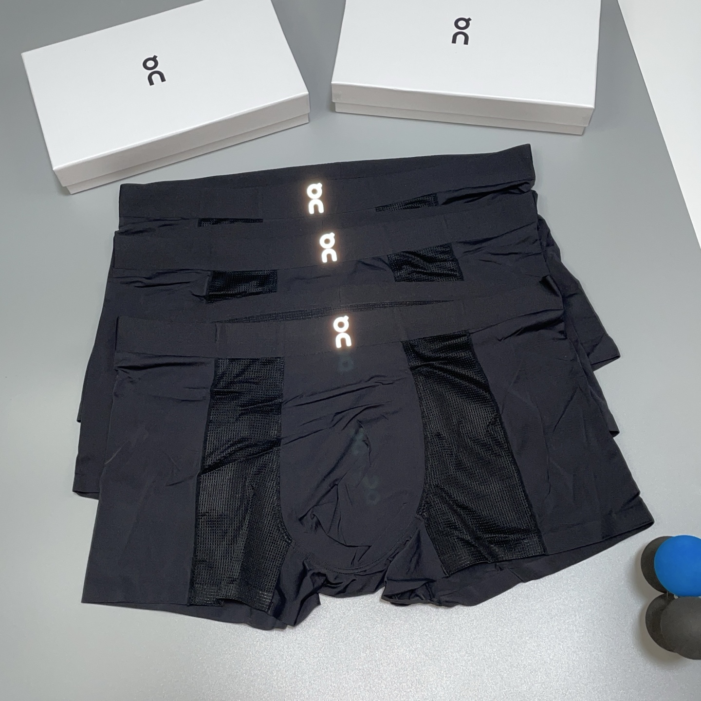 🔥🔥🔥新品！On昂跑 男士内裤！ 外贸公司合作订单，经典立体荧光logo印标 轻薄透设计，采用进口双面冰