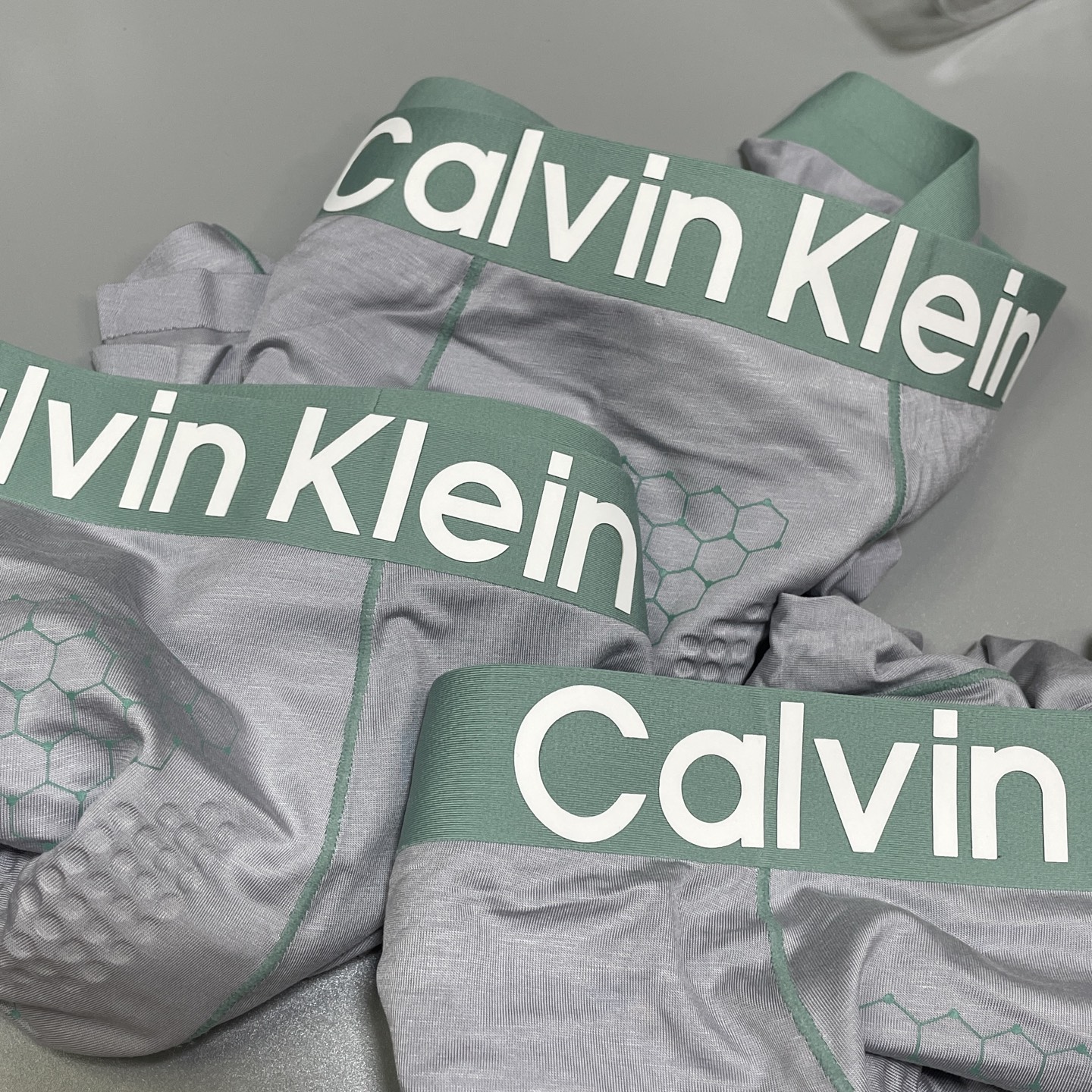 🔥🔥🔥新款 CK莫代尔面料爆款到货、专柜立体硅胶Logo订织面料和颜色绝对的原单品质，按摩裆无缝切割工艺