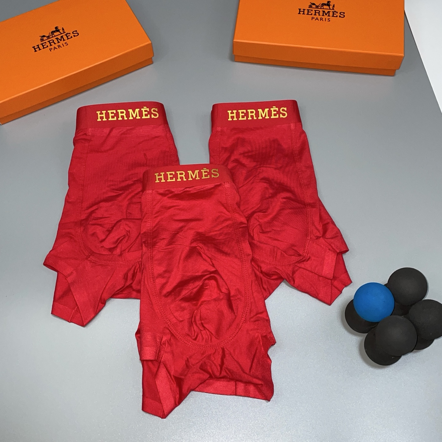 🔥，🔥红红火火自备送礼佳品！爱马仕经典时尚男士内裤！外贸国外订单，立体硅胶lougo 原单品质，无缝切割