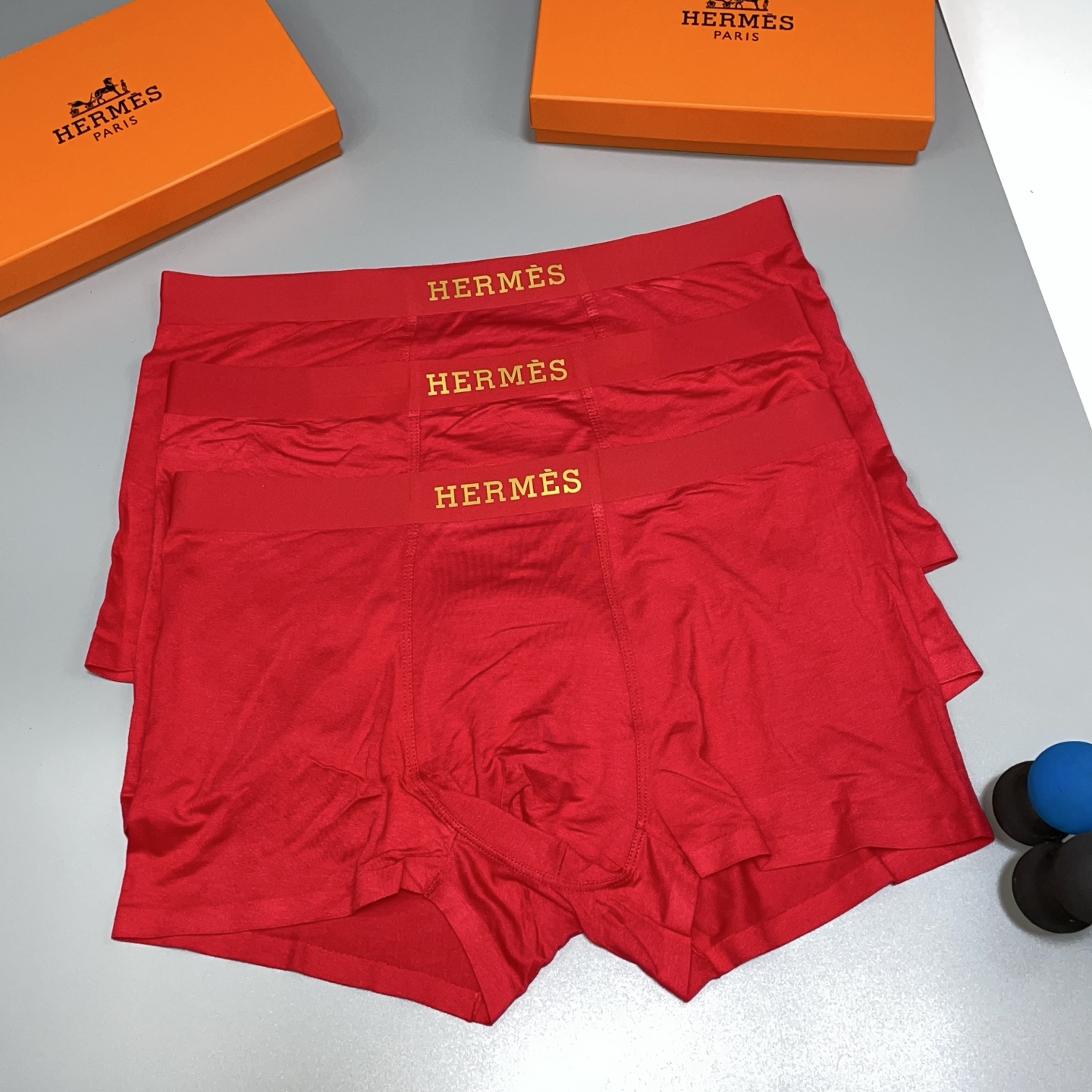 🔥，🔥红红火火自备送礼佳品！爱马仕经典时尚男士内裤！外贸国外订单，立体硅胶lougo 原单品质，无缝切割