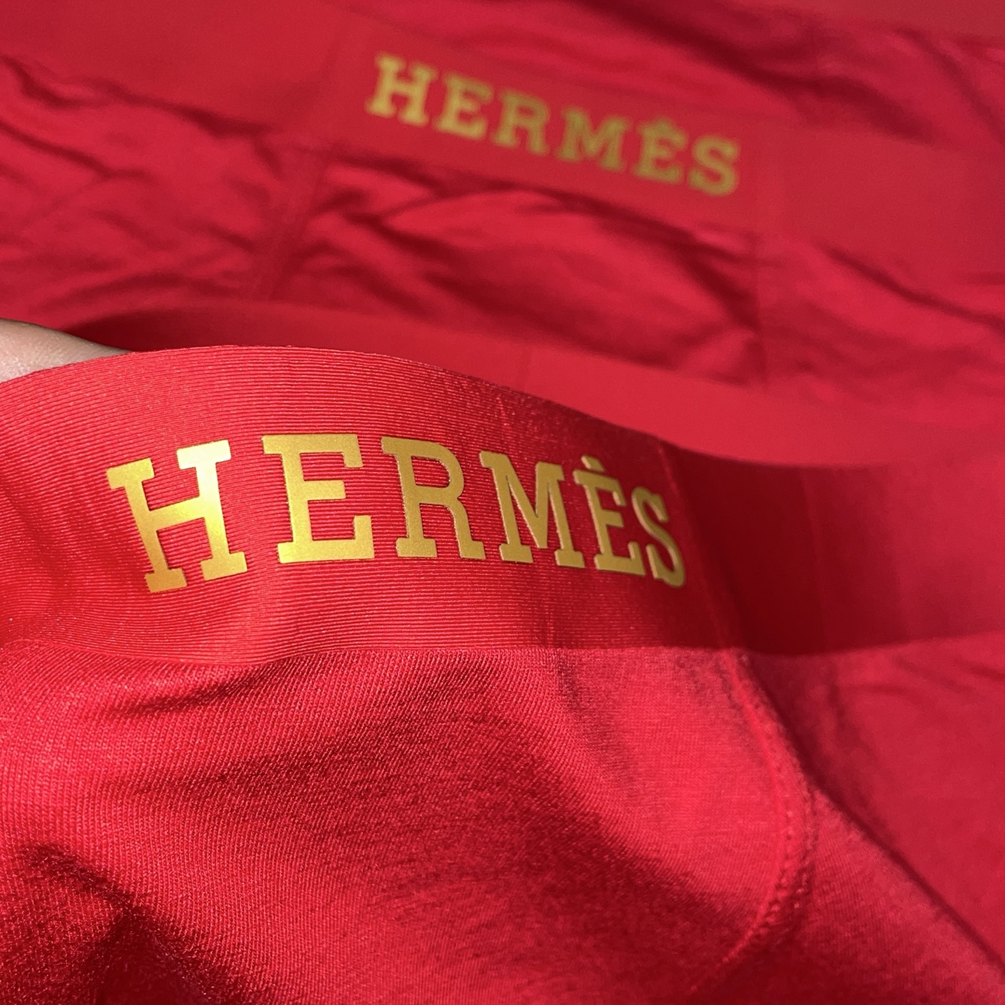 🔥，🔥红红火火自备送礼佳品！爱马仕经典时尚男士内裤！外贸国外订单，立体硅胶lougo 原单品质，无缝切割