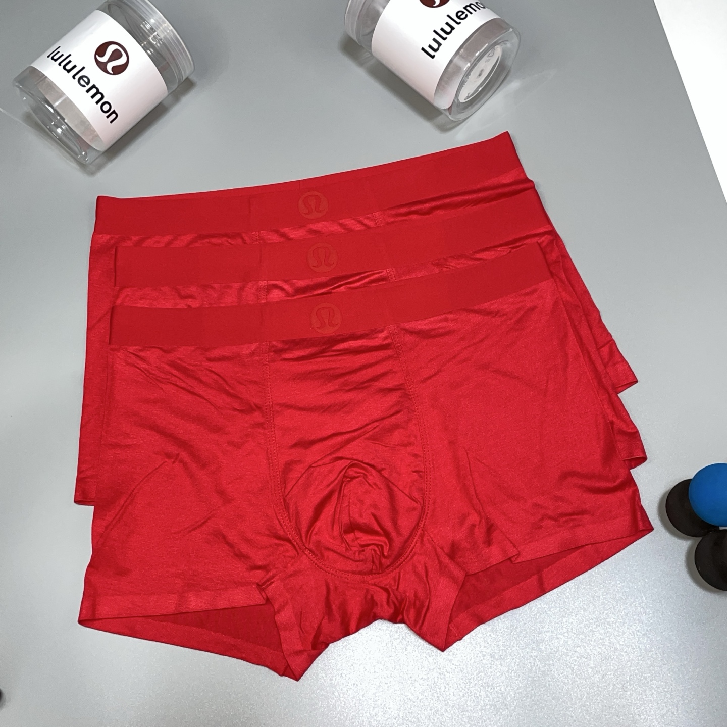 🔥🔥🔥红红火火自备送礼佳品！LULU经典时尚男士内裤！外贸国外订单，立体硅胶lougo 原单品质，无缝切