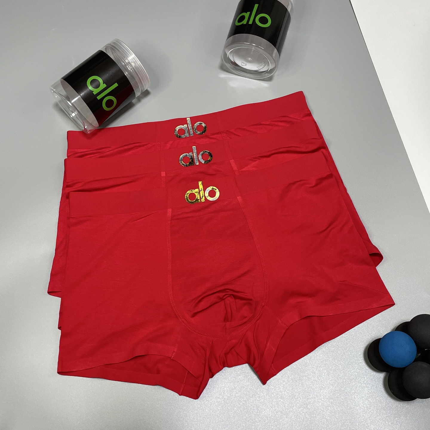 🔥🔥🔥红红火火自备送礼佳品！alo经典时尚男士内裤！外贸国外订单，立体硅胶lougo 原单品质，无缝切割