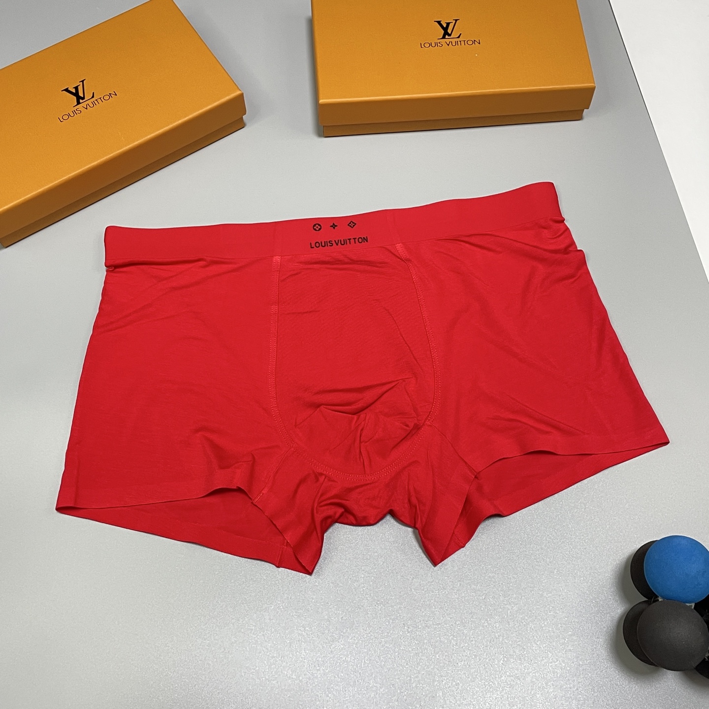 🔥🔥🔥红红火火自备送礼佳品！LV路易威登经典时尚男士内裤！外贸国外订单，立体硅胶lougo 原单品质，无